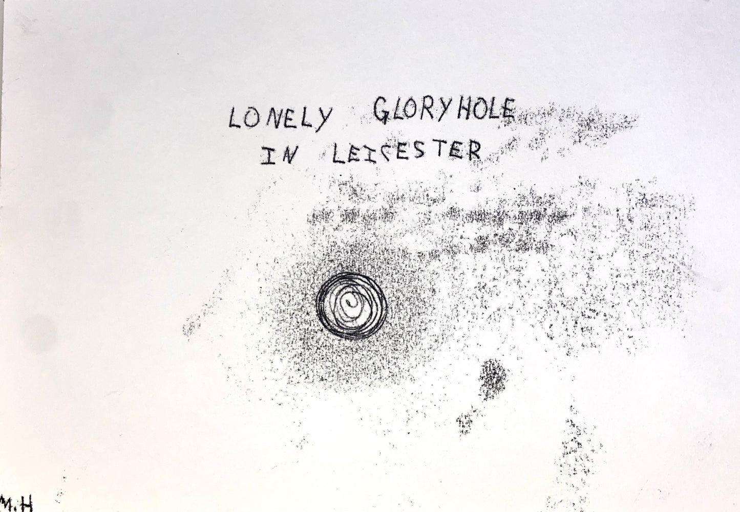 Max Hammond "Gloryhole" Confessional Contemporary Original Monoprint, Tracey Emin, Louise Bourgeois