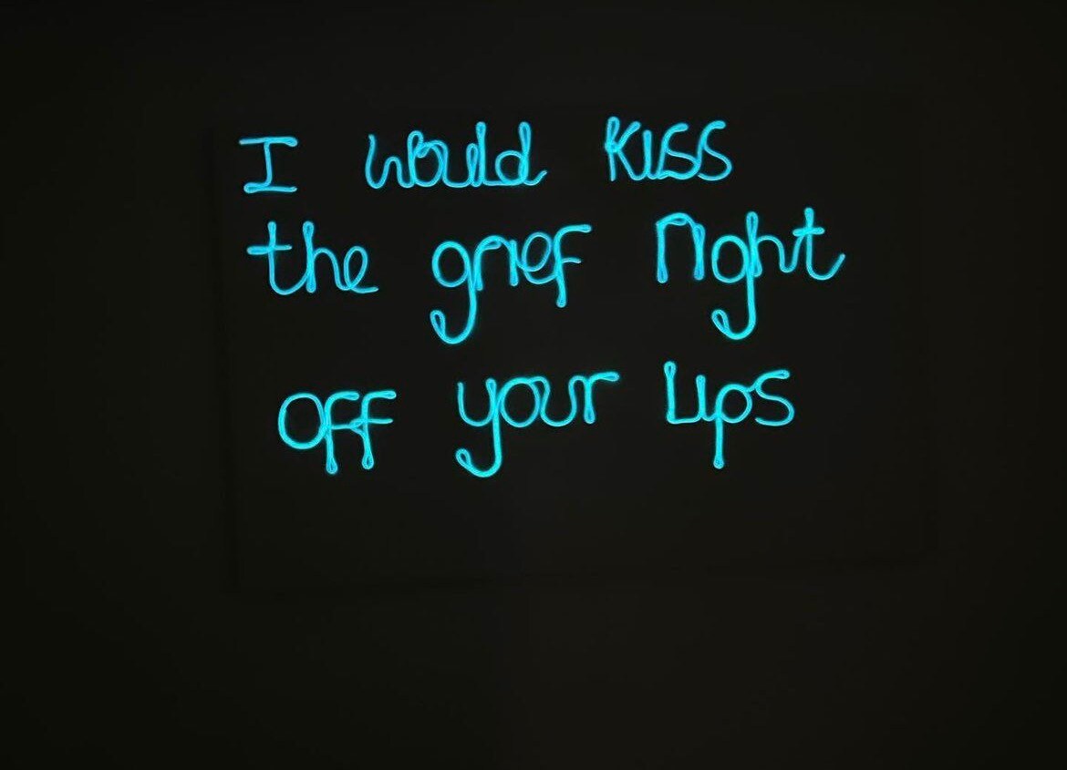 Max Hammond “Grief” 2022, neon, art, lgbt, gay, relationship, gift, original, collectible