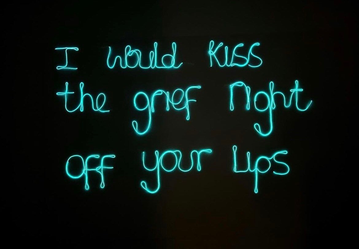 Max Hammond “Grief” 2022, neon, art, lgbt, gay, relationship, gift, original, collectible