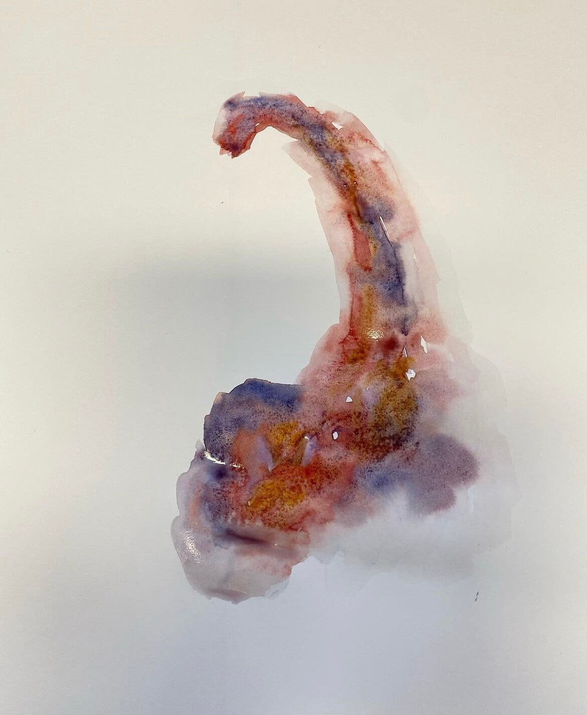 Max Hammond “you left me with a void” 2020, original drypoint print with watercolour, gift, art, collectible