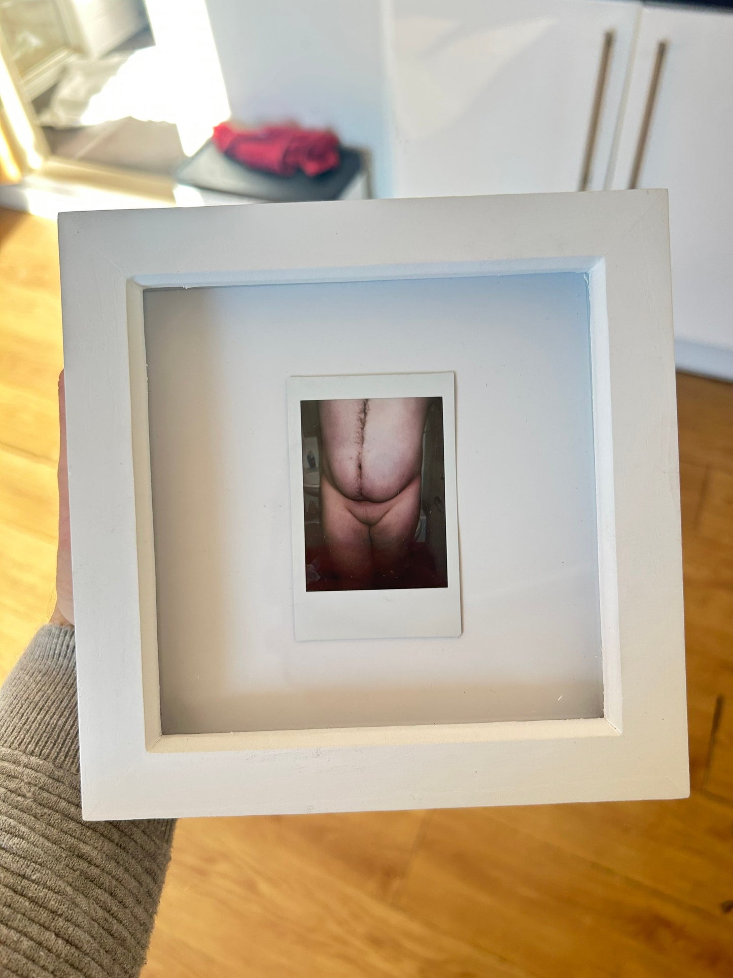 Max Hammond “effeminate” 2022 photography, Polaroids, framed, gift, art, gay art, lgbt, collectible