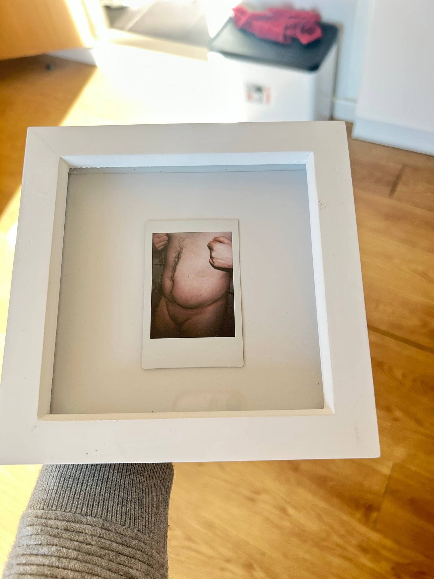 Max Hammond “effeminate” 2022 photography, Polaroid, framed, gift, art, gay art, collectible, Tracey emin