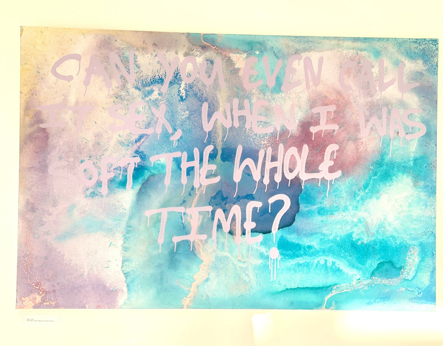 Max Hammond “Can you even call it sex, when I was soft the whole time?” 2022, painting, original, Tracey emin, abstract