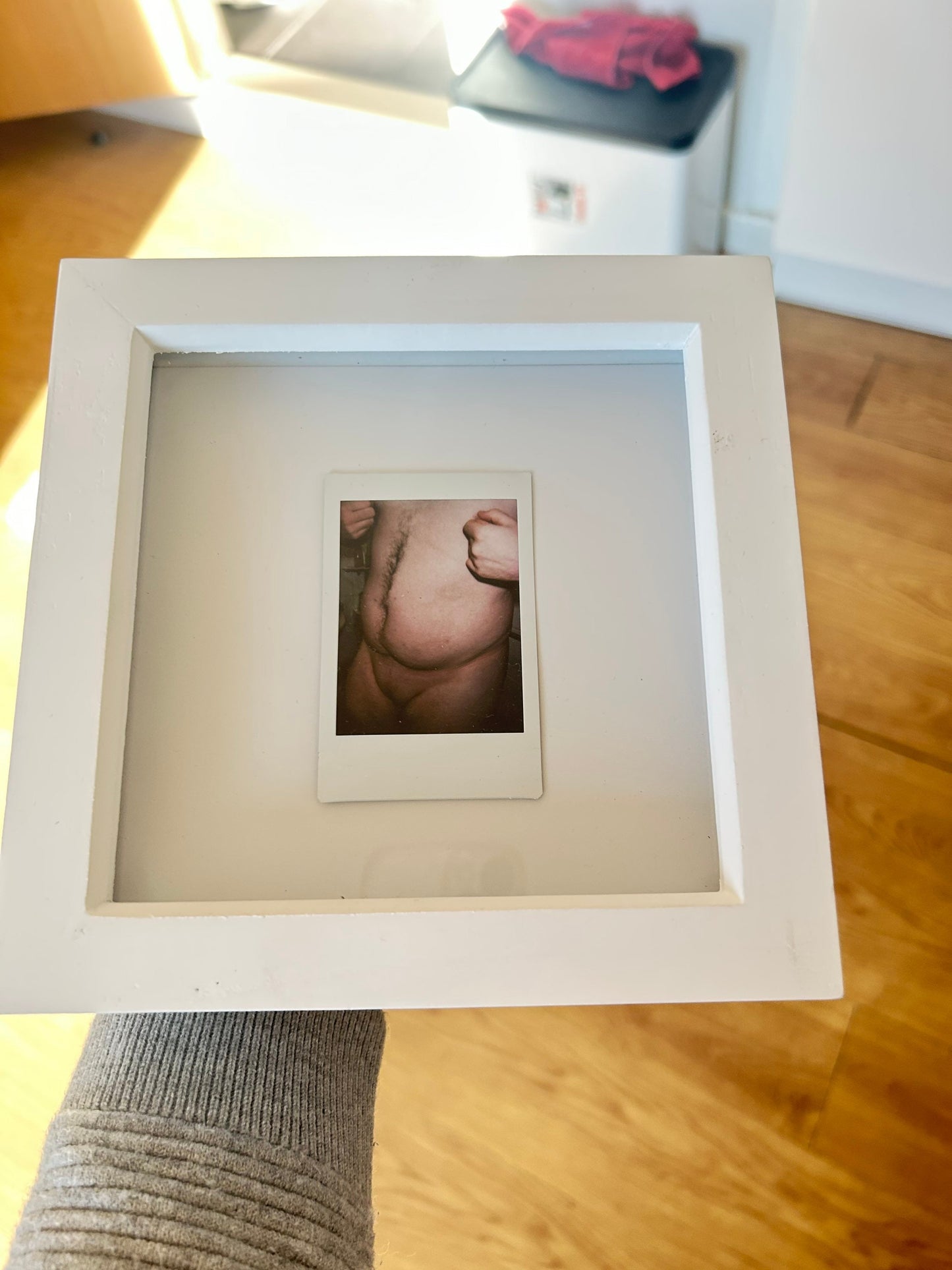 Max Hammond “effeminate” 2022 photography, Polaroid, framed, gift, art, gay art, collectible, Tracey emin
