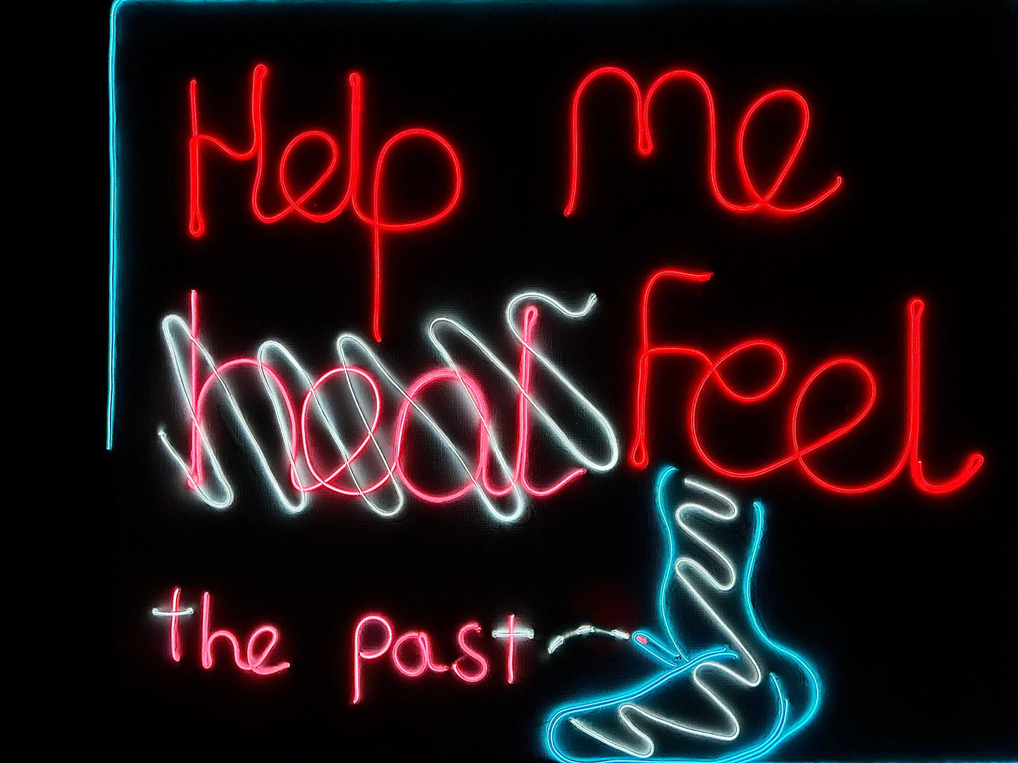 Max Hammond “Help Me Feel” 2022, neon, art, lgbt, gay, relationship, gift, original, collectible