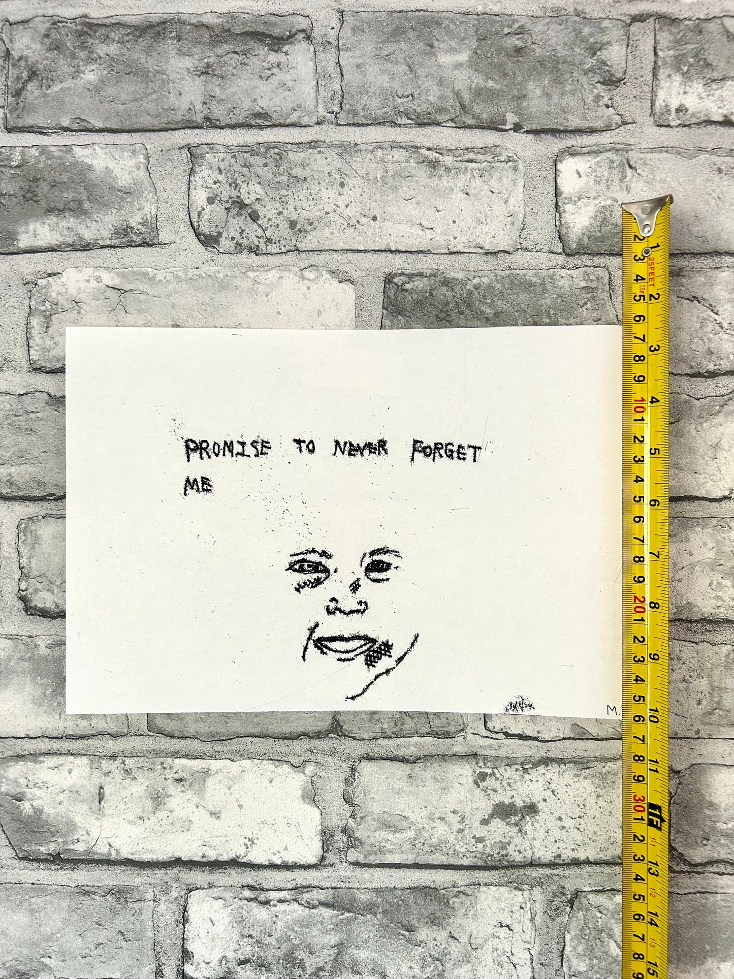 Max Hammond “never forget me” 2022, monoprint, print, confessional, art, nude, Tracey emin, gay, figure, home, decor, gift, black collection