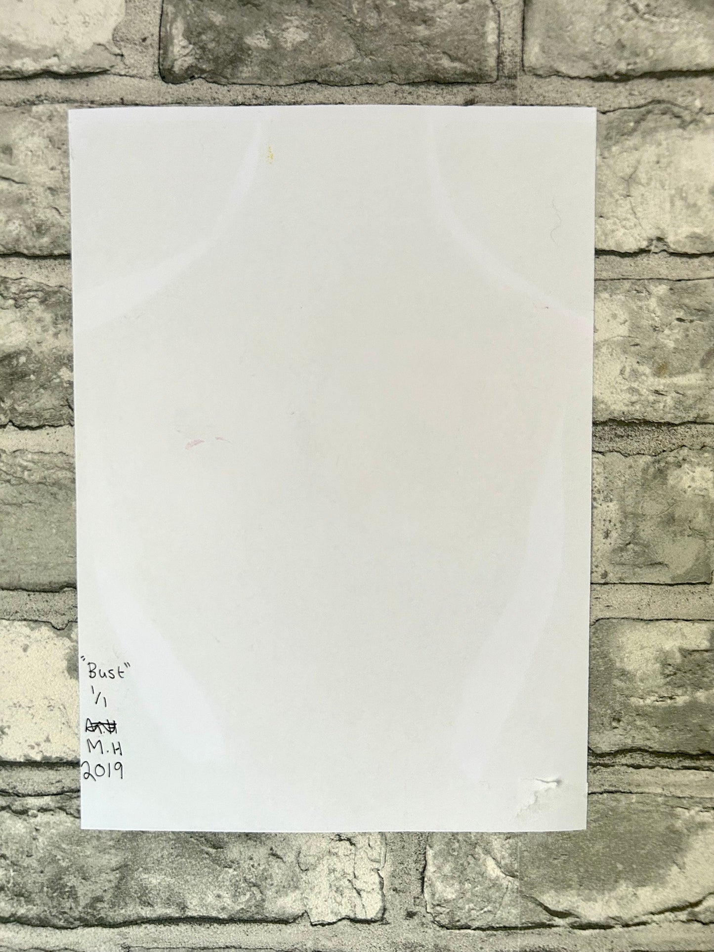 Max Hammond “Bust” 2019, print, confessional, art, nude, Tracey emin, gay, figure, home, decor, gift, black collection