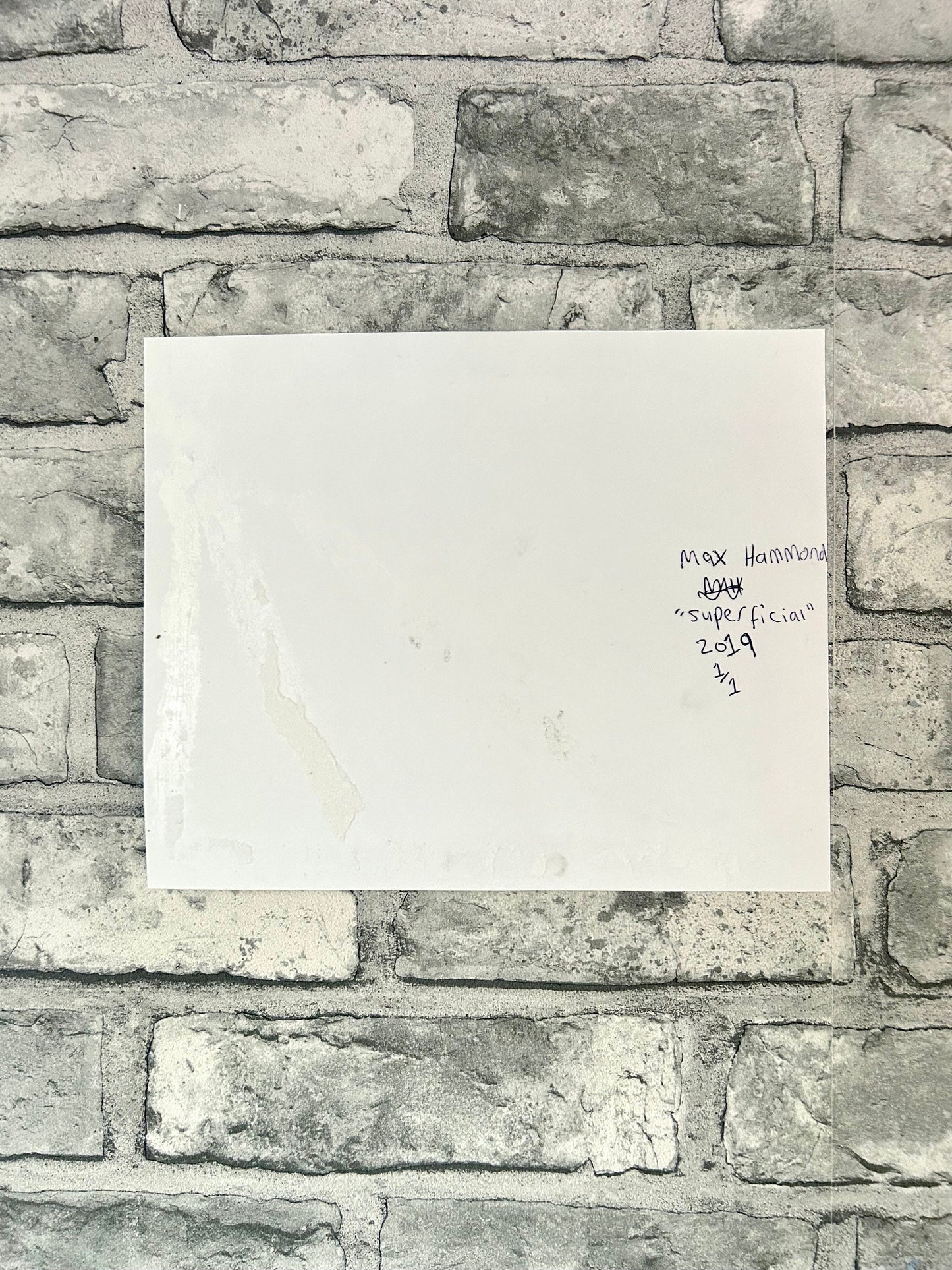 Max Hammond “Superficial 2019, print, confessional, art, nude, Tracey emin, gay, figure, home, decor, gift, black collection, screen print