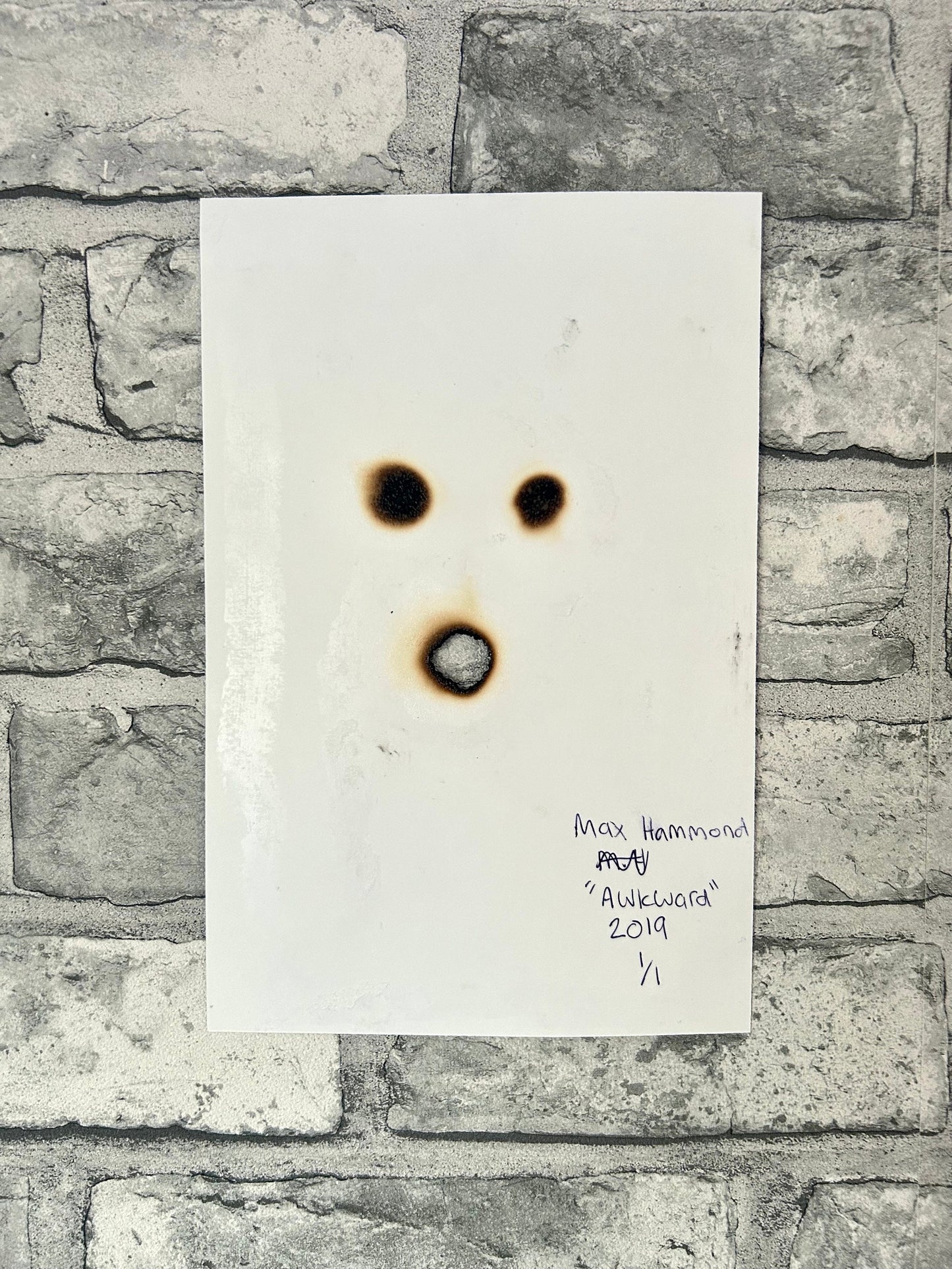 Max Hammond “Awkward” 2019, print, confessional, art, nude, Tracey emin, gay, figure, home, decor, gift, black collection, screen print