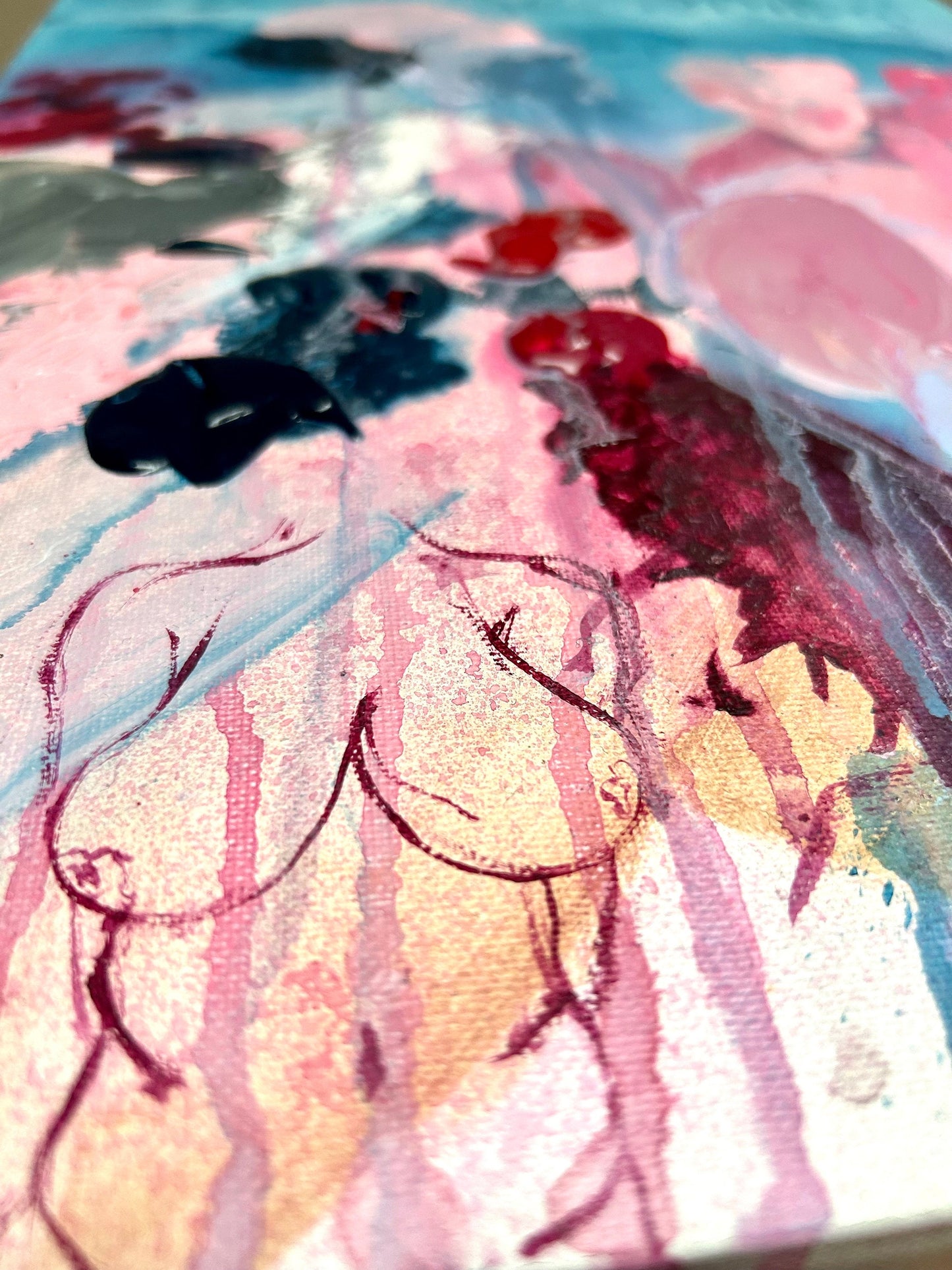 Max Hammond “I remember the feeling well” 2023, oil painting, acrylic painting, Tracey Emin, abstract, painting, gift, gay, lgbt