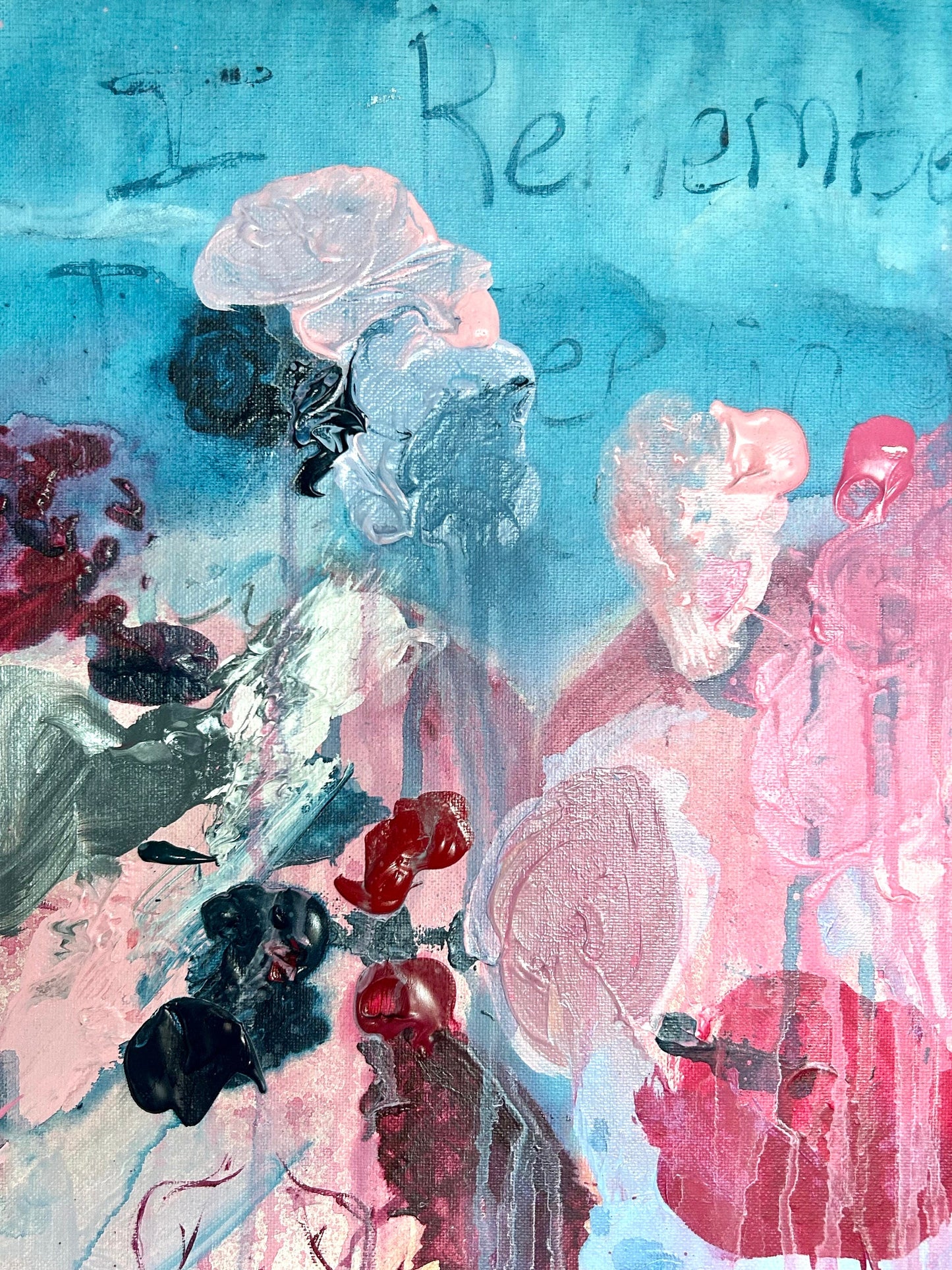 Max Hammond “I remember the feeling well” 2023, oil painting, acrylic painting, Tracey Emin, abstract, painting, gift, gay, lgbt