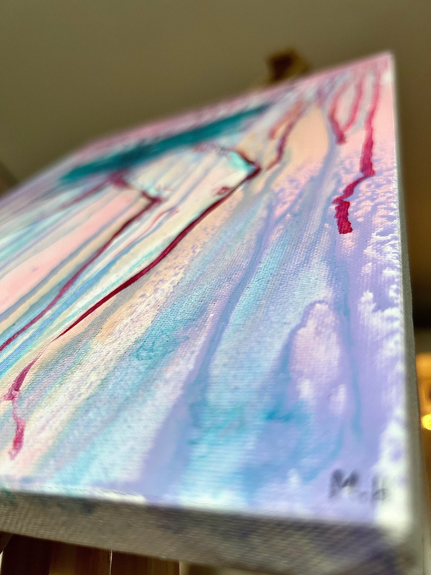 Max Hammond “You Scared Me” 2023, oil painting, acrylic painting, Tracey Emin, abstract, painting, gift, gay, lgbt