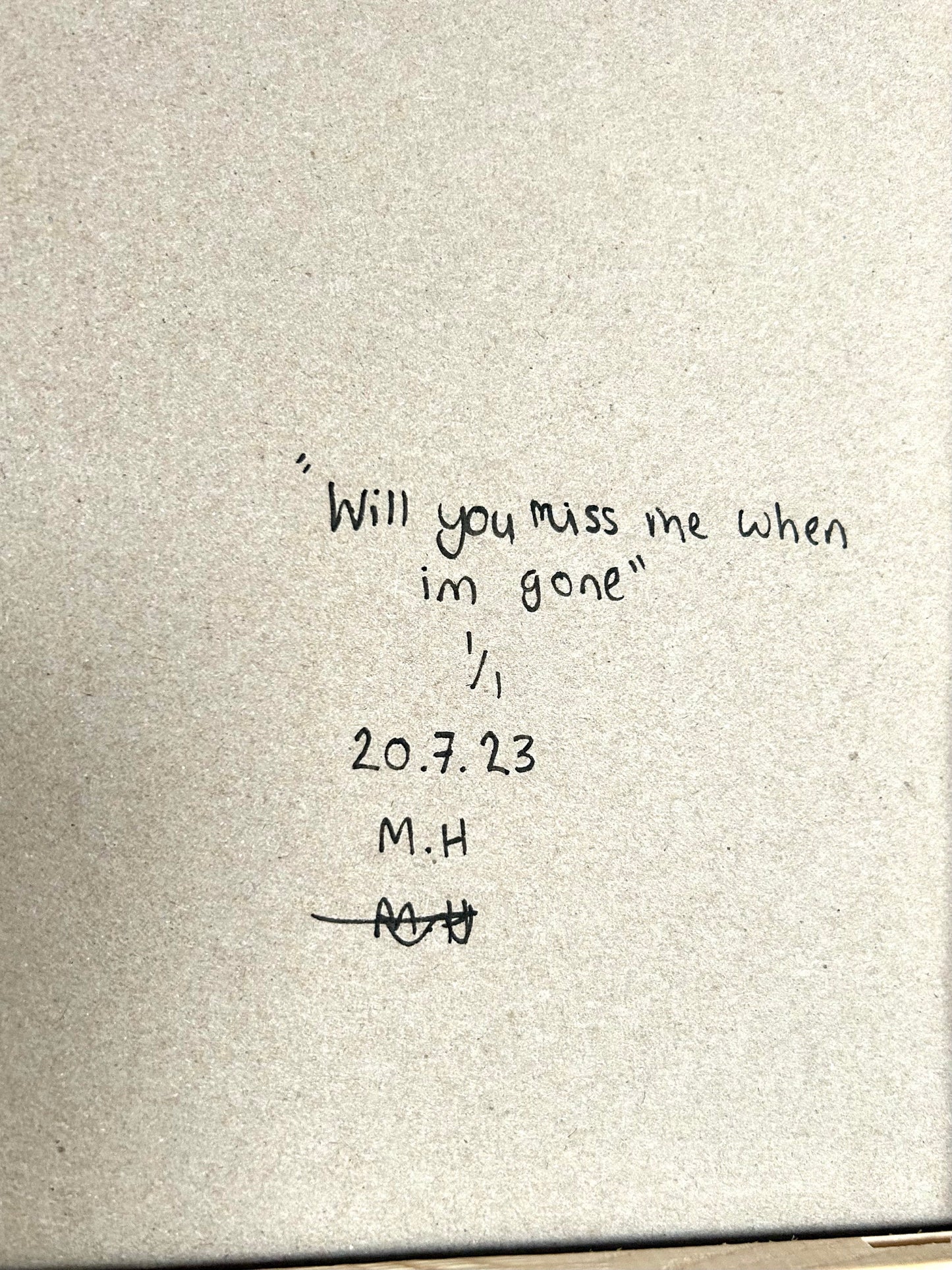 Max Hammond “Will You Miss Me When I’m Gone?” 2023, oil painting, acrylic painting, Tracey Emin, abstract, painting, gift, gay, lgbt