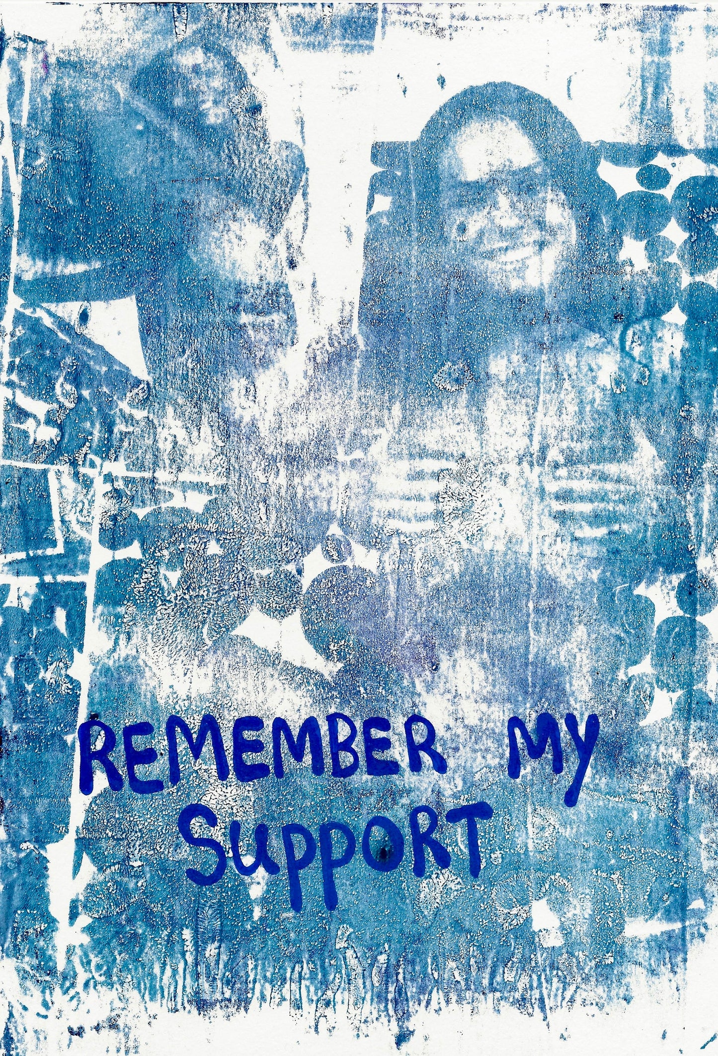 Max Hammond "Remember My Support" Gel Print, A4, explicit, art, Confessional Contemporary, Tracey Emin, Louise Bourgeois, gift, print, posca