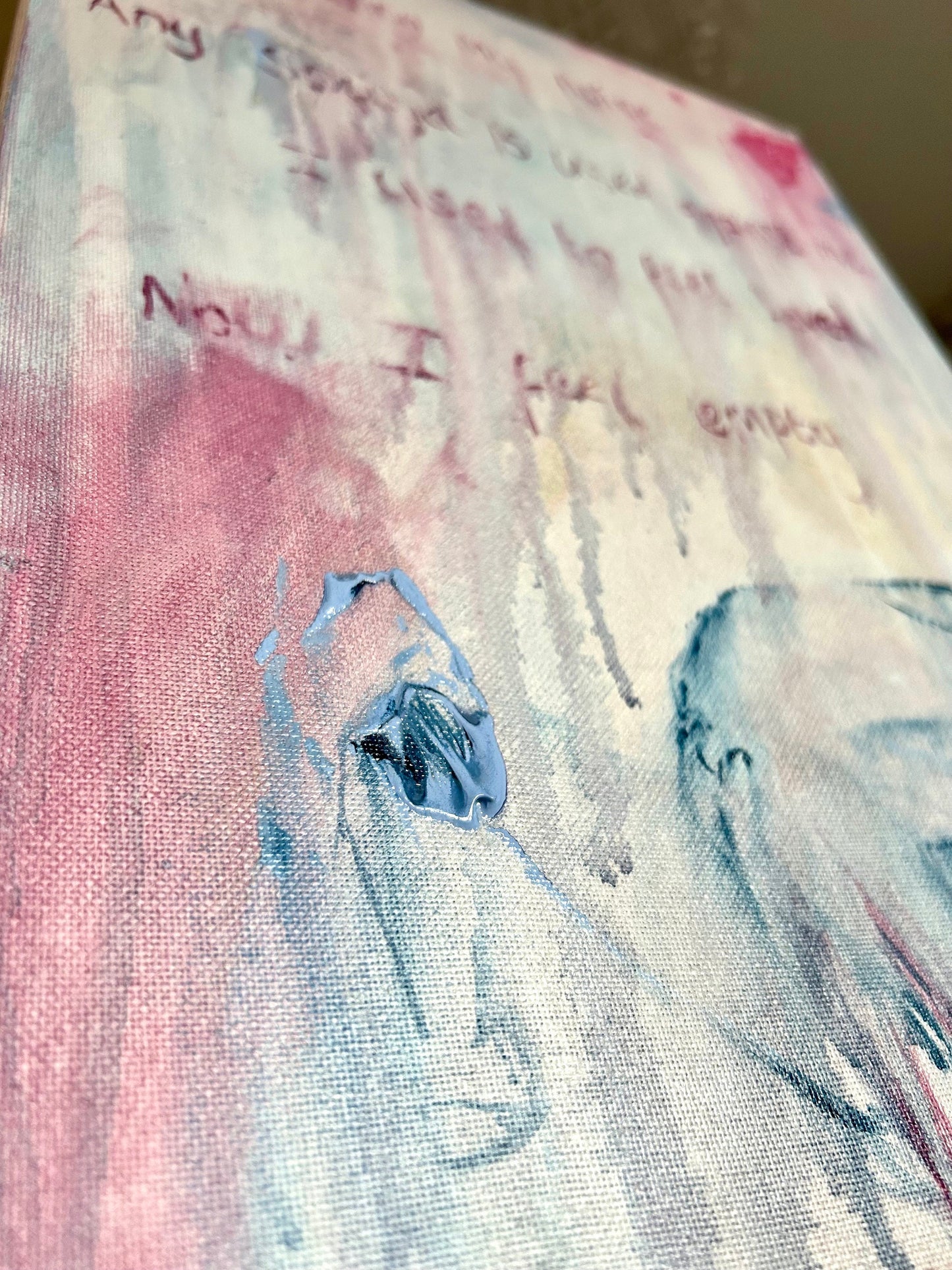 Max Hammond “Any Sound Is Used Against Me” 2023, oil painting, acrylic painting, Tracey Emin, abstract, painting, gift, gay, lgbt