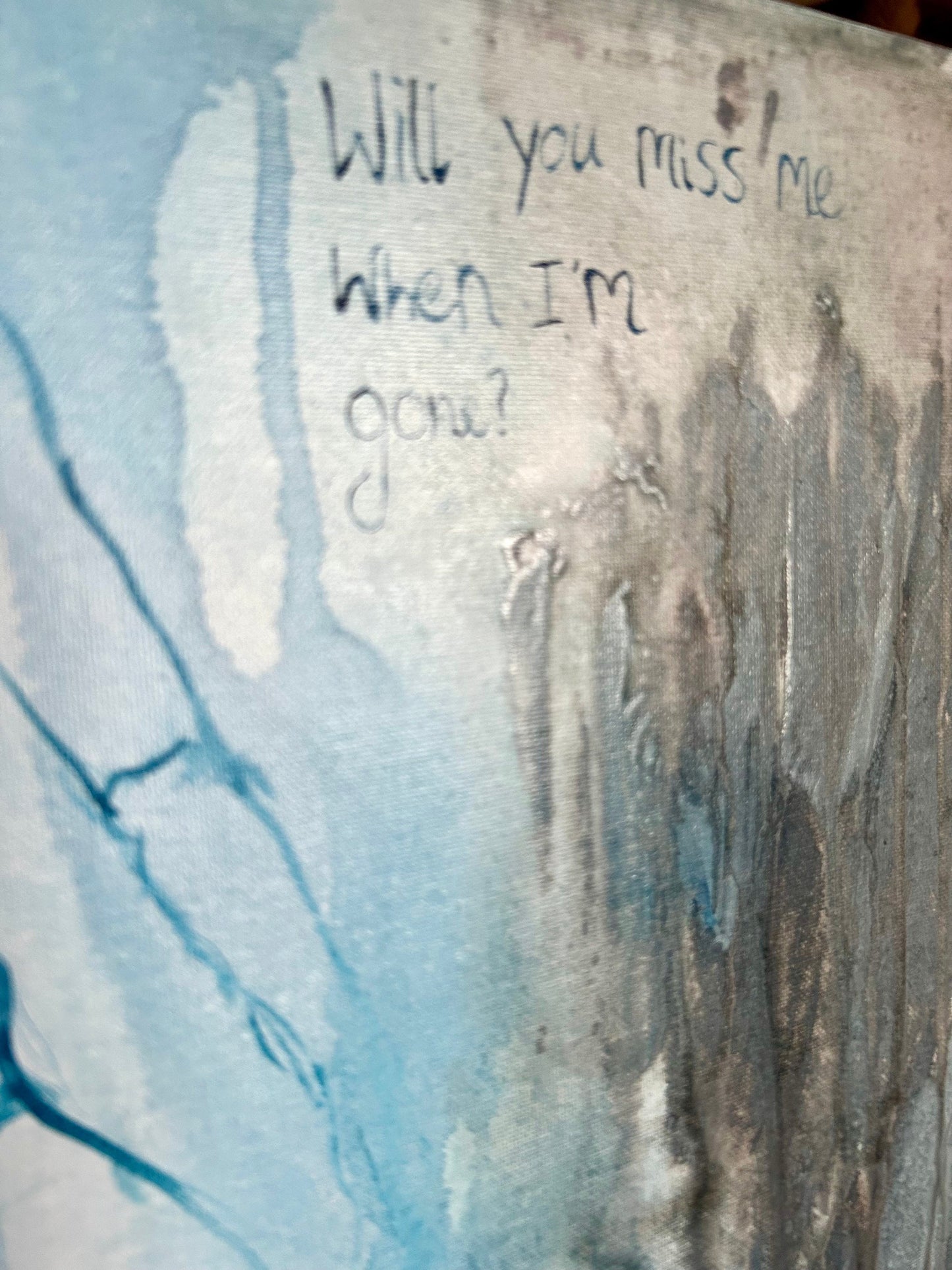 Max Hammond “Will You Miss Me When I’m Gone?” 2023, oil painting, acrylic painting, Tracey Emin, abstract, painting, gift, gay, lgbt
