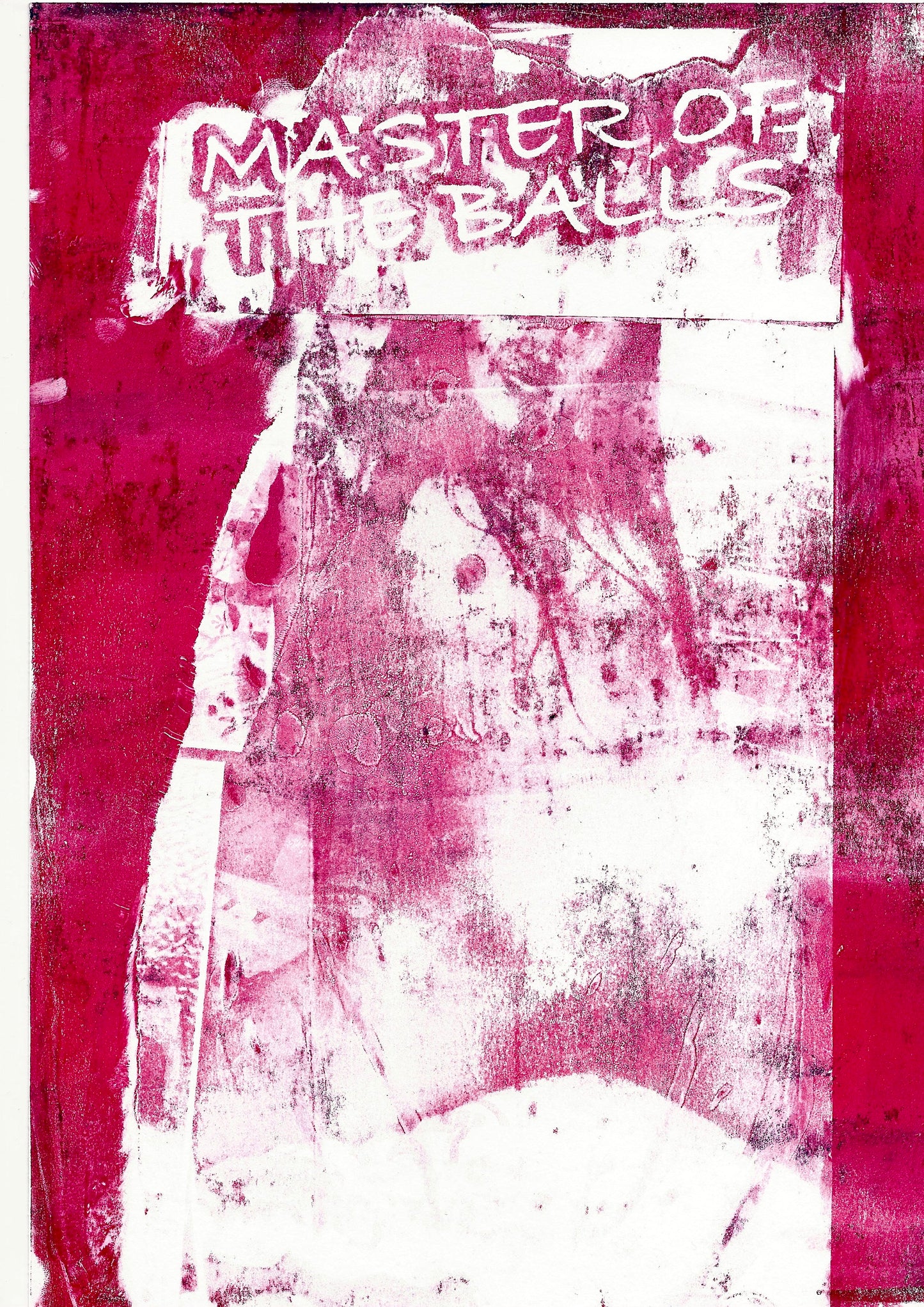 Max Hammond "Master Of The Balls " Gel Print, A4, explicit, art, Confessional Contemporary, Tracey Emin, Louise Bourgeois, gift, print,