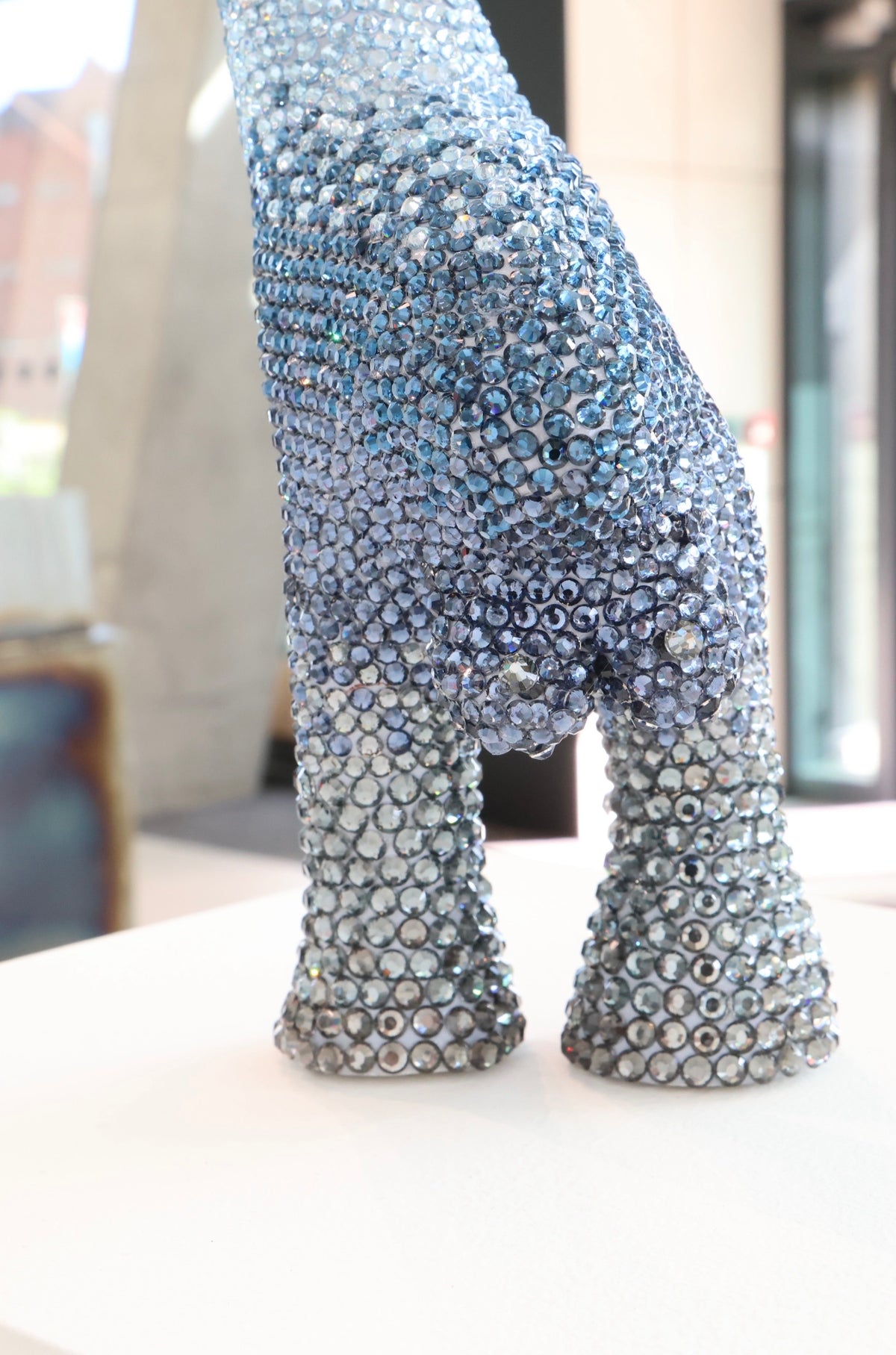Large Contemporary Penis Glass Clay Fine Art Phallus Phallic Erotic Rhinestone Sculpture LGBT Queer Gay Art By Max Hammond Studio