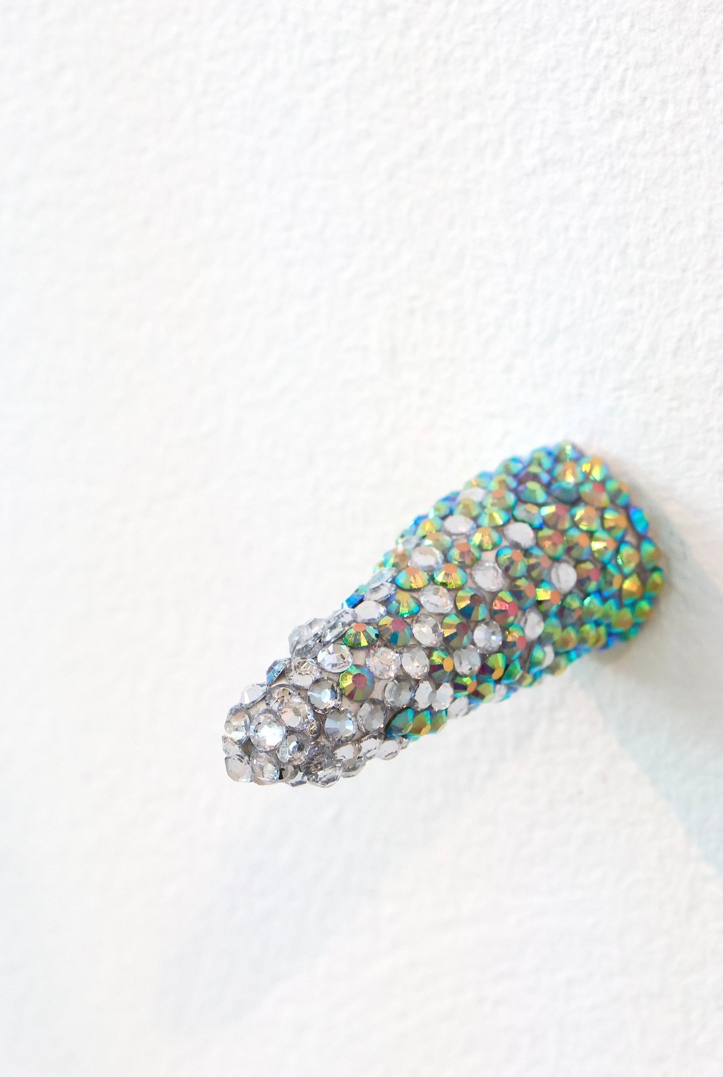 Contemporary Penis Nude Glass Clay Erotic Phallus Phallic Erotic Rhinestone Sculpture LGBT Queer Art By Max Hammond Studio