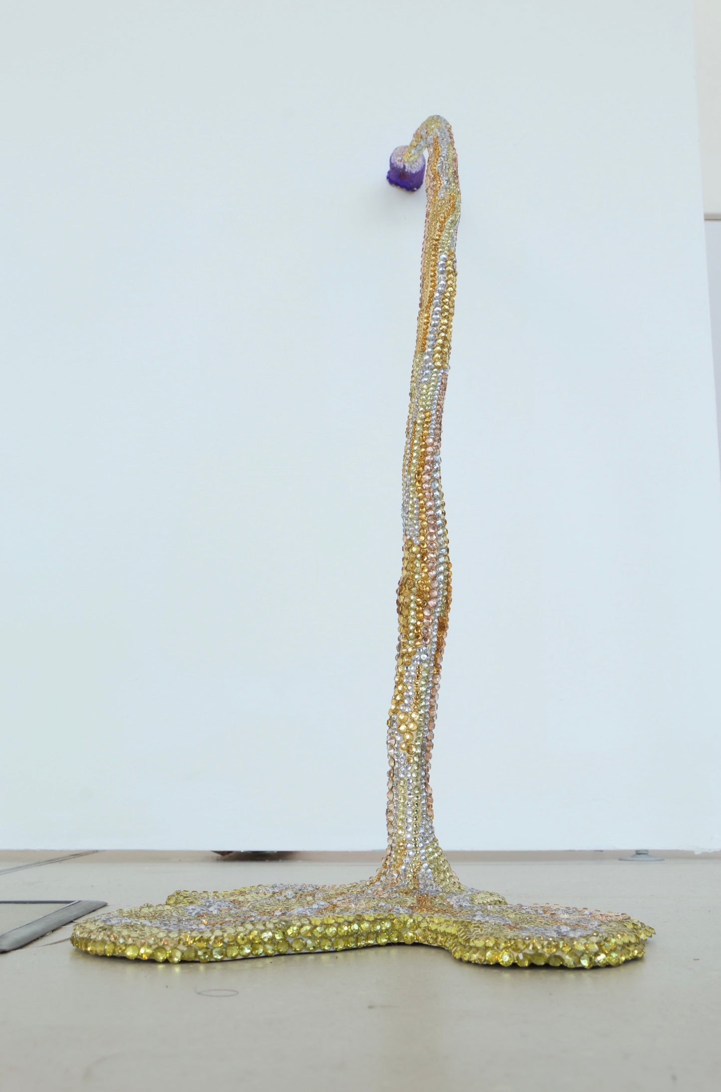 ‘Drink My Piss’ Contemporary Penis Nude Glass Clay Erotic Phallus Phallic Erotic Rhinestone Sculpture LGBT Fine Art Queer Gay Art By Max Hammond Studio
