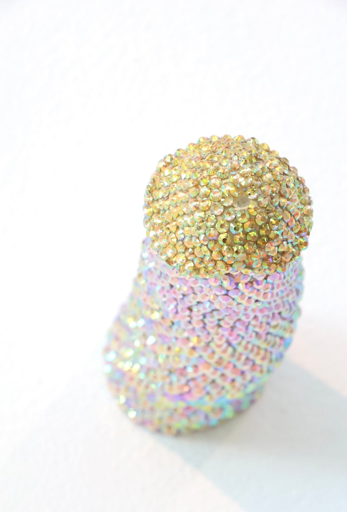 Large Contemporary Penis Nude Glass Clay Erotic Phallus Phallic Erotic Rhinestone Sculpture LGBT Queer Art By Max Hammond Studio