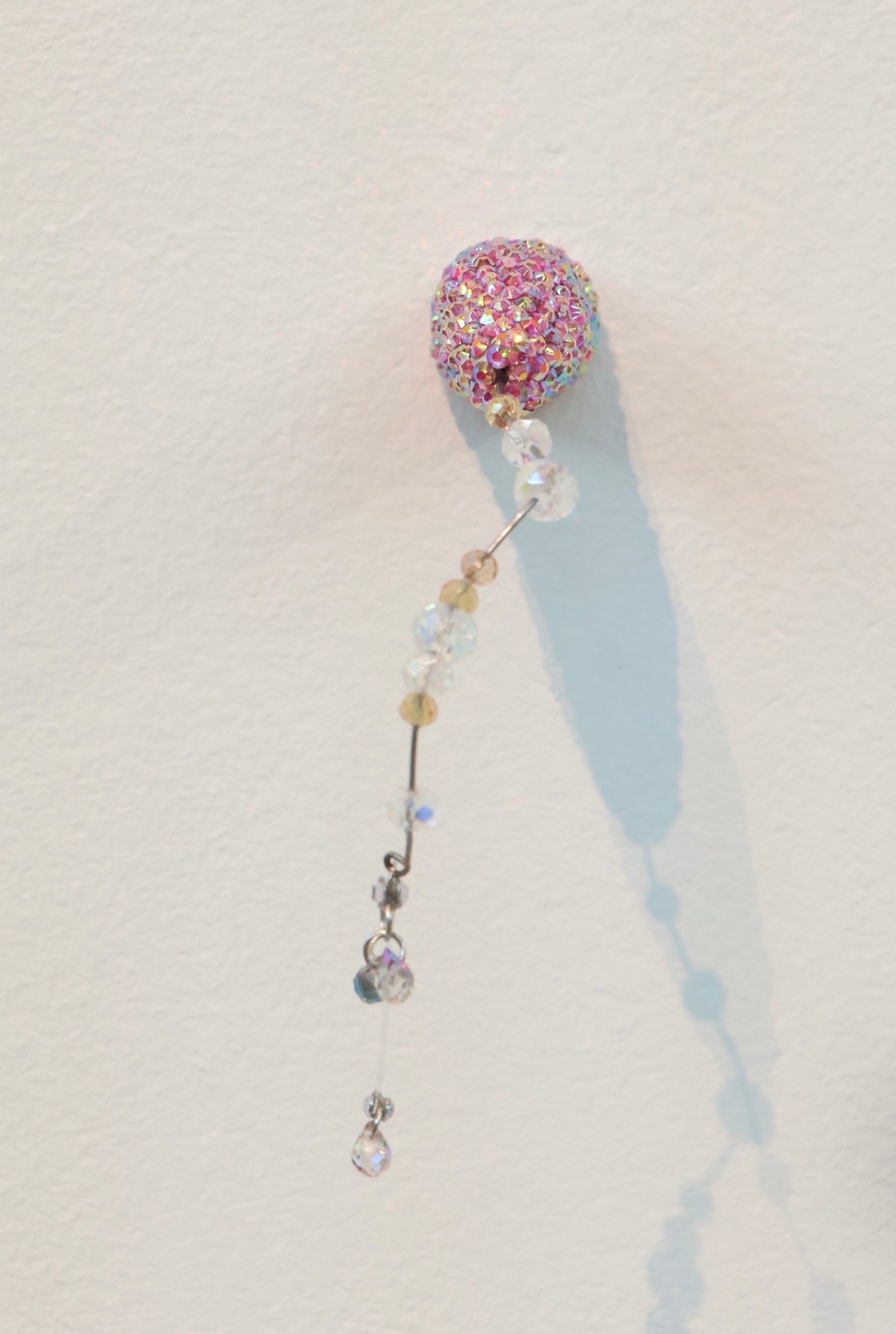 Pink Phallus Erotic Fine Art Glass Embellished Sculpture Gay Art LGBT Queer Collectible By Max Hammond Studio