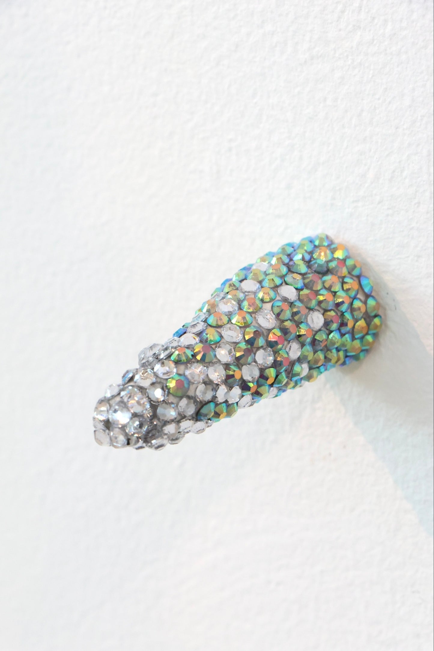 Contemporary Penis Nude Glass Clay Erotic Phallus Phallic Erotic Rhinestone Sculpture LGBT Queer Art By Max Hammond Studio