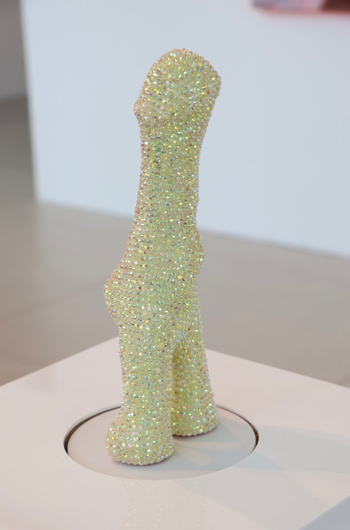 ‘SIT ON IT AND SWIVEL’ 2025 Large Crystal Rhinestone Embellished Sculpture Phallic Phallus Fine Art Contemporary LGBT Gay Art By Max Hammond Studio