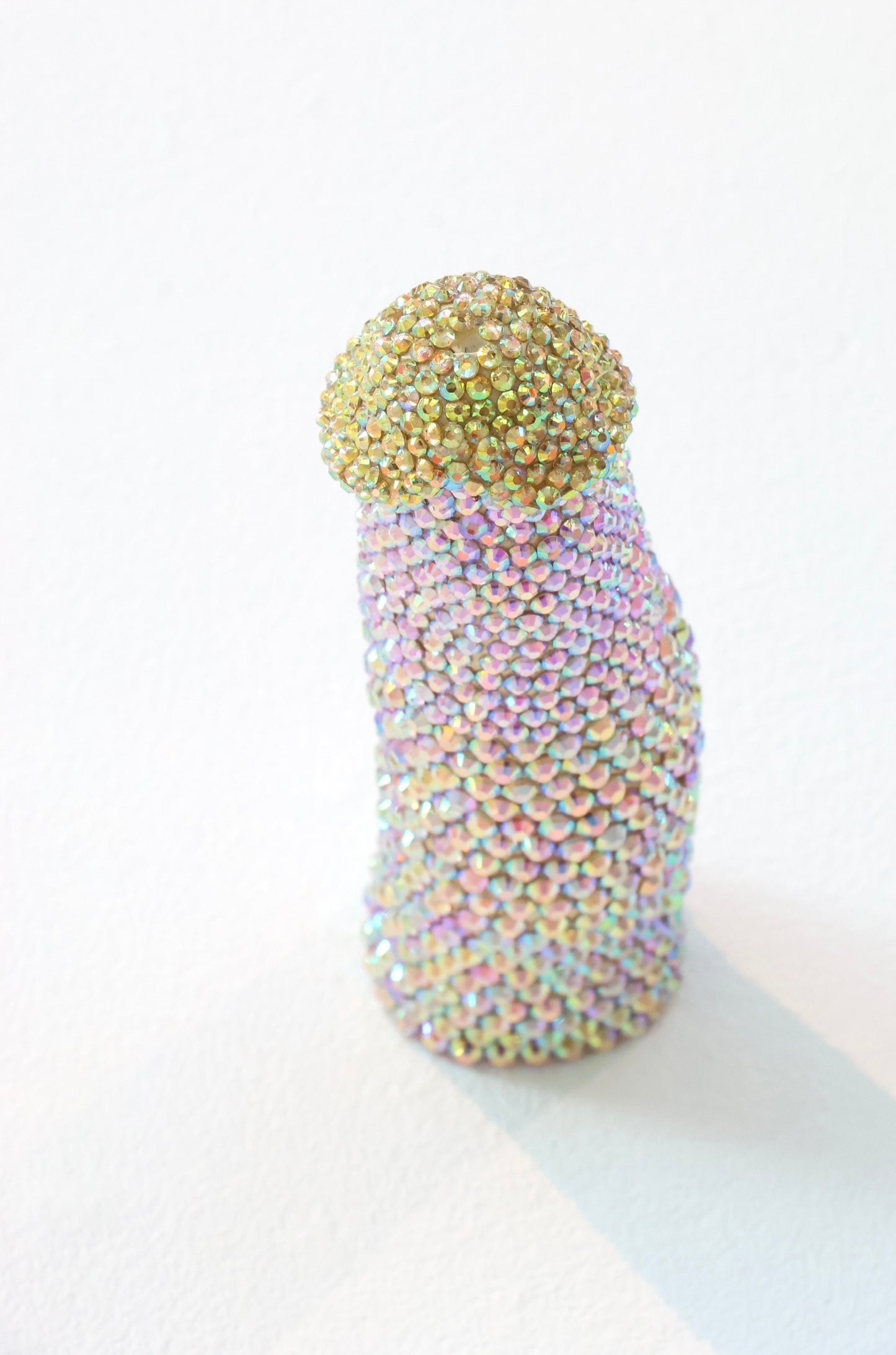 Large Contemporary Penis Nude Glass Clay Erotic Phallus Phallic Erotic Rhinestone Sculpture LGBT Queer Art By Max Hammond Studio