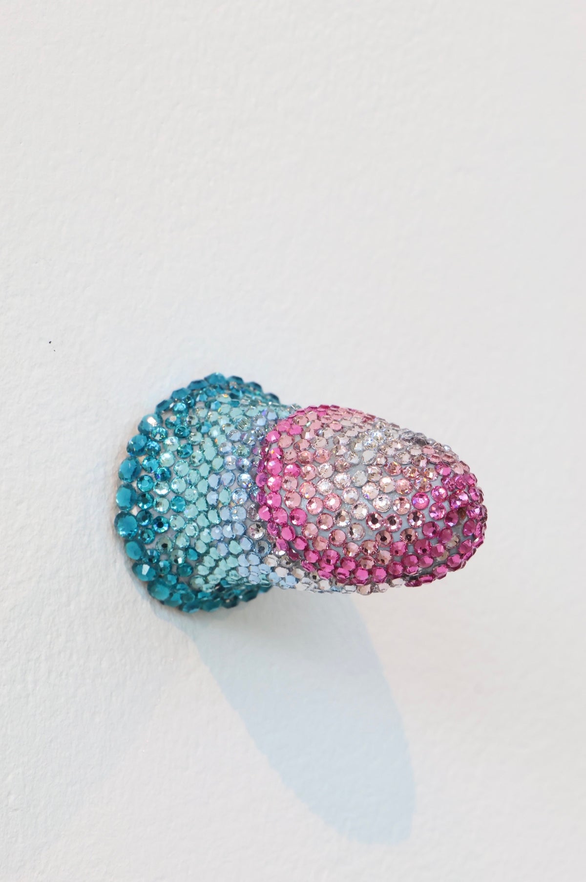 Contemporary Penis Nude Glass Clay Erotic Phallus Phallic Erotic Rhinestone Sculpture LGBT Queer Art By Max Hammond Studio