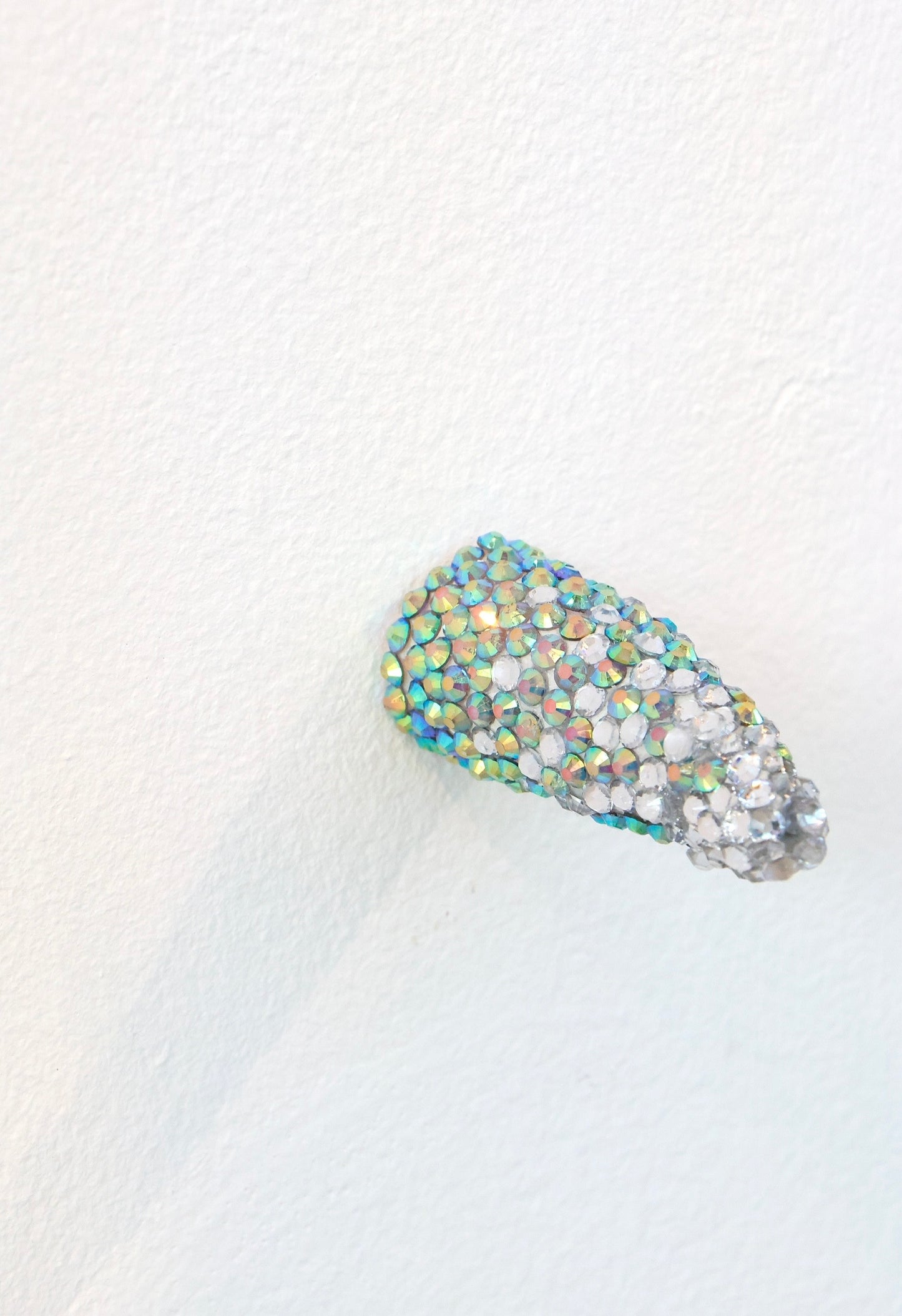 Contemporary Penis Nude Glass Clay Erotic Phallus Phallic Erotic Rhinestone Sculpture LGBT Queer Art By Max Hammond Studio