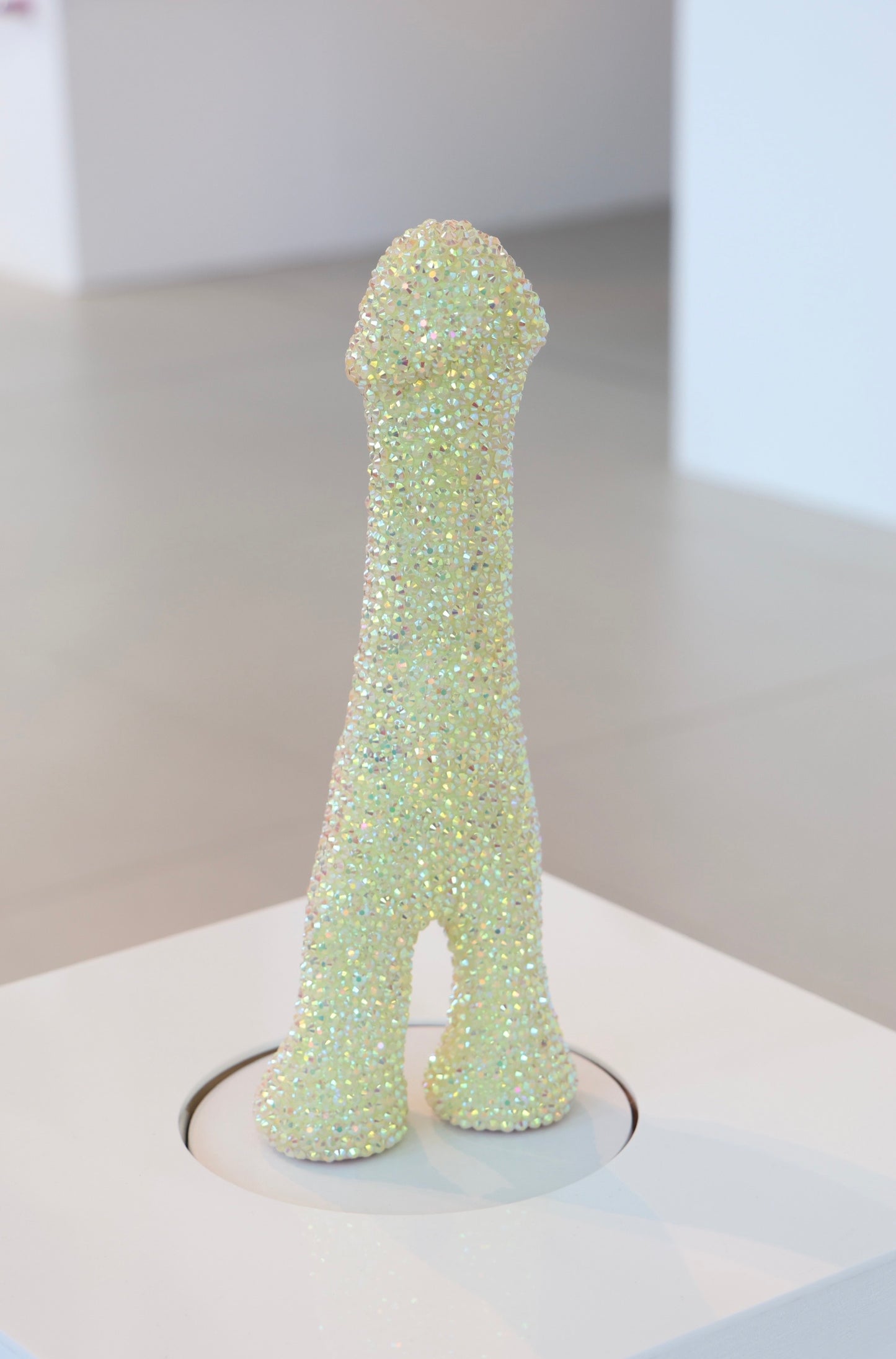 ‘SIT ON IT AND SWIVEL’ 2025 Large Crystal Rhinestone Embellished Sculpture Phallic Phallus Fine Art Contemporary LGBT Gay Art By Max Hammond Studio