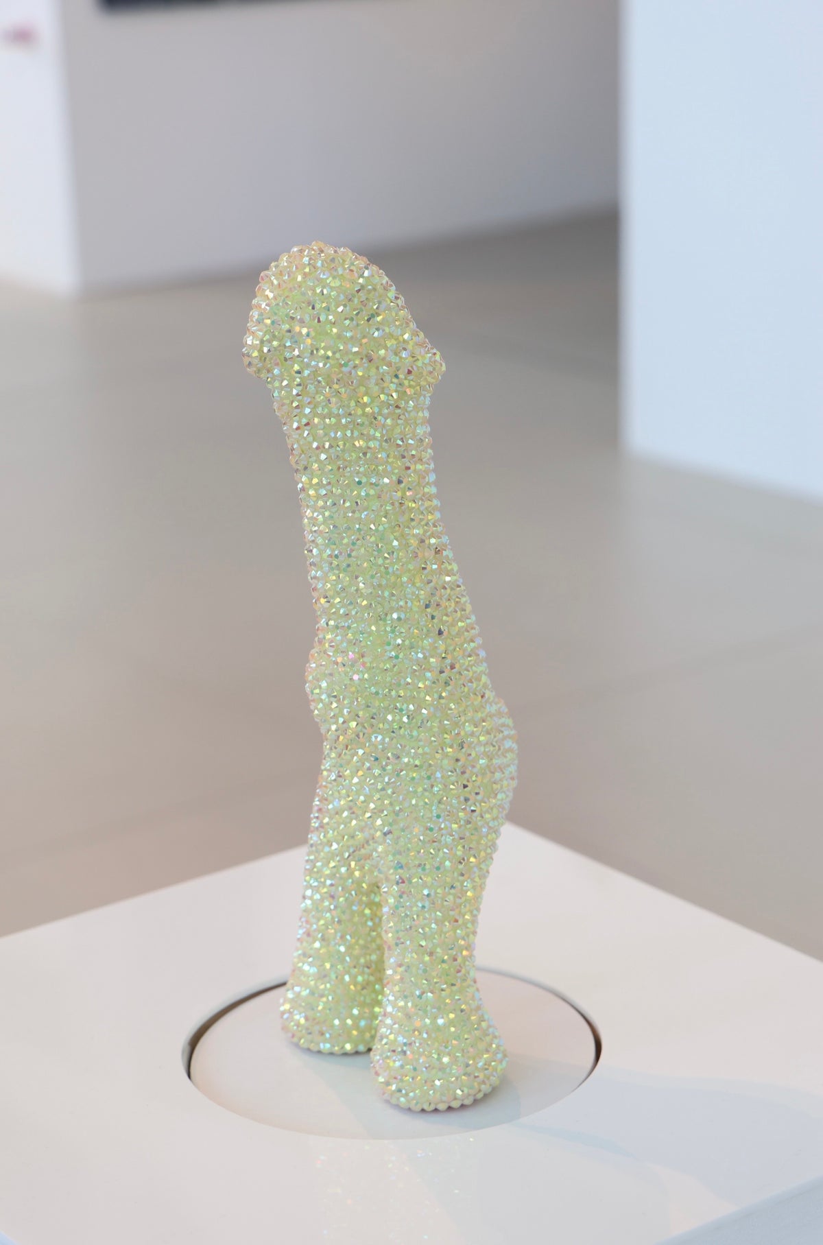 ‘SIT ON IT AND SWIVEL’ 2025 Large Crystal Rhinestone Embellished Sculpture Phallic Phallus Fine Art Contemporary LGBT Gay Art By Max Hammond Studio