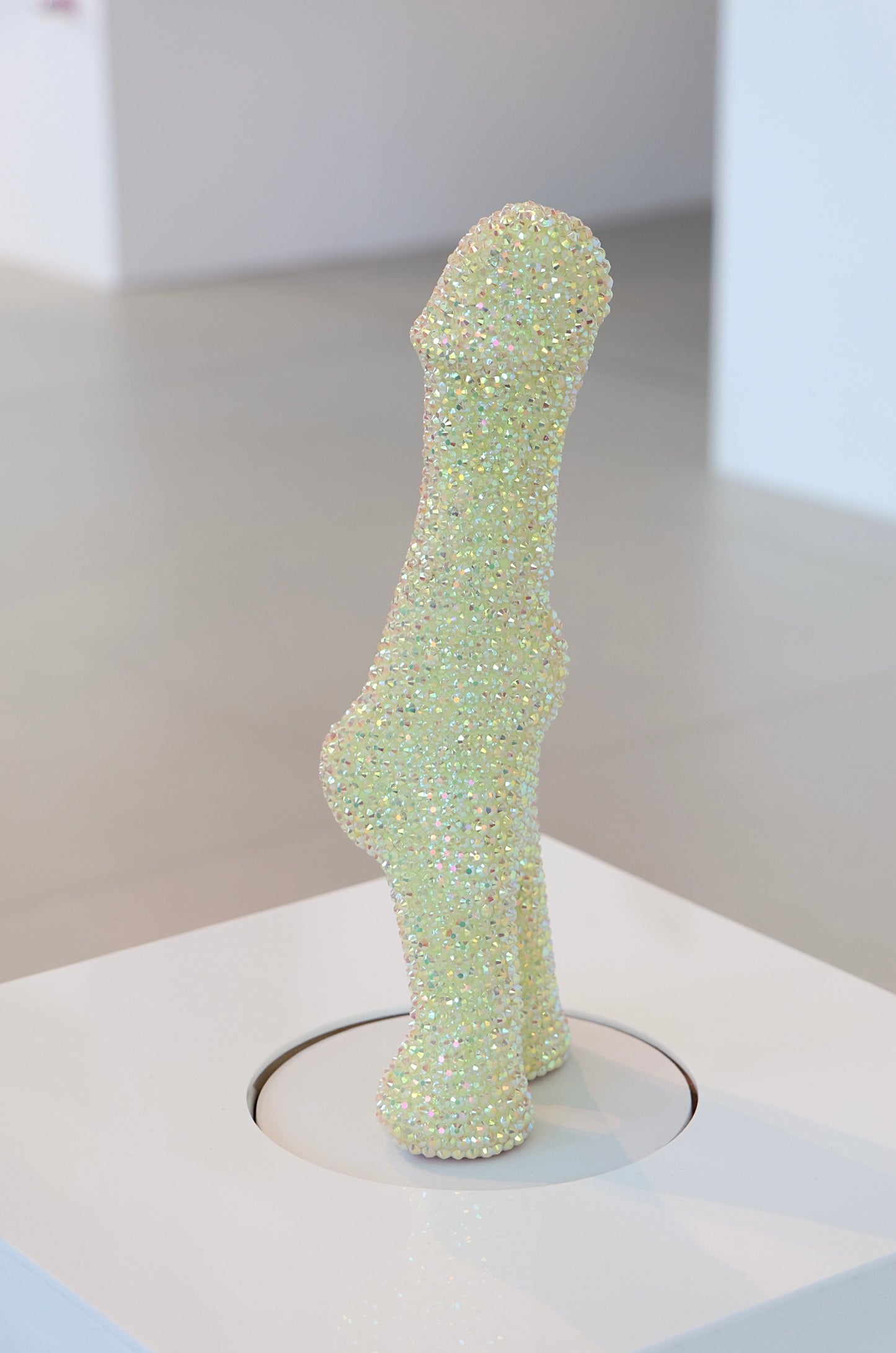 ‘SIT ON IT AND SWIVEL’ 2025 Large Crystal Rhinestone Embellished Sculpture Phallic Phallus Fine Art Contemporary LGBT Gay Art By Max Hammond Studio
