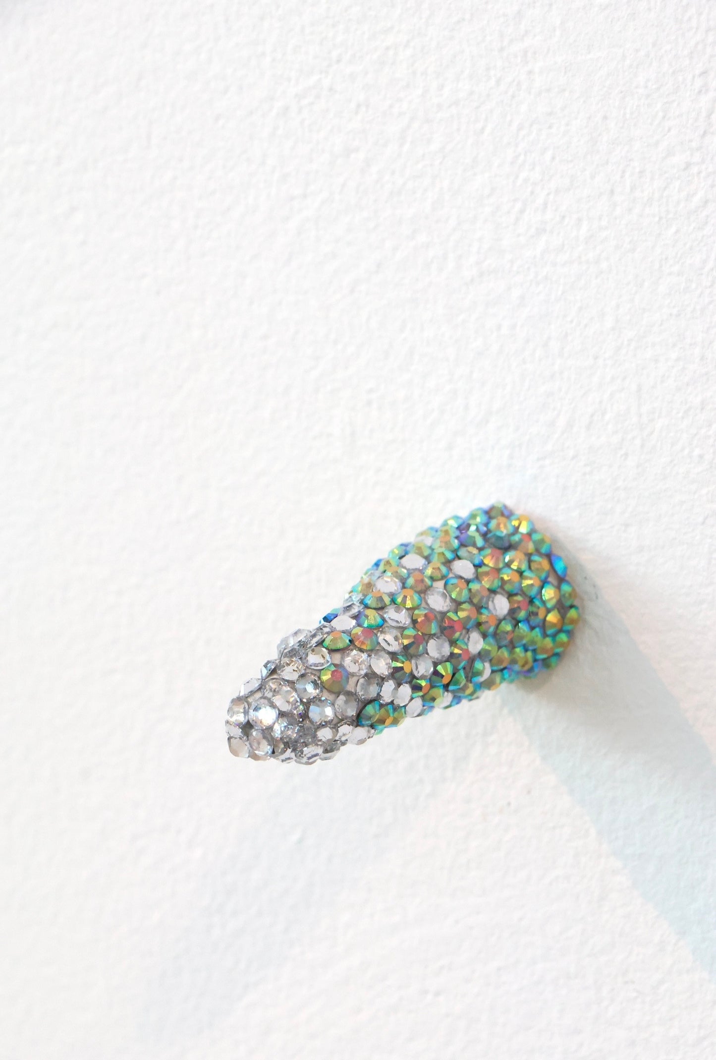 Contemporary Penis Nude Glass Clay Erotic Phallus Phallic Erotic Rhinestone Sculpture LGBT Queer Art By Max Hammond Studio