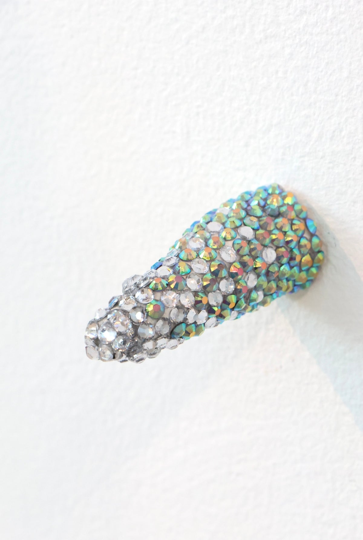Contemporary Penis Nude Glass Clay Erotic Phallus Phallic Erotic Rhinestone Sculpture LGBT Queer Art By Max Hammond Studio