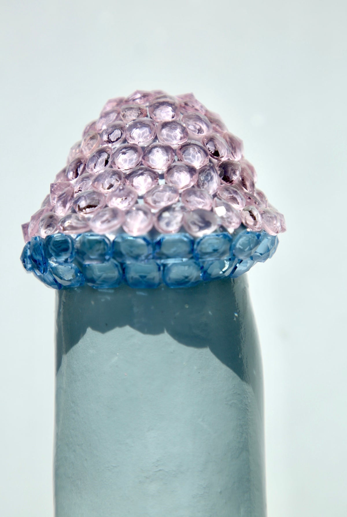 Large Contemporary Penis Nude Glass Clay Erotic Phallus Phallic Erotic Rhinestone Sculpture LGBT Queer Art By Max Hammond Studio