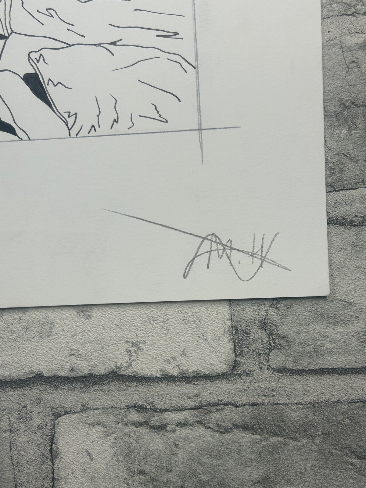Untitled (2026) | Unique Original Gay Art | Fine Liner Queer Erotic Drawing | Male Nude Phallus Phallic Fine Liner Artwork One of a kind 1/1 By Artist Max Hammond