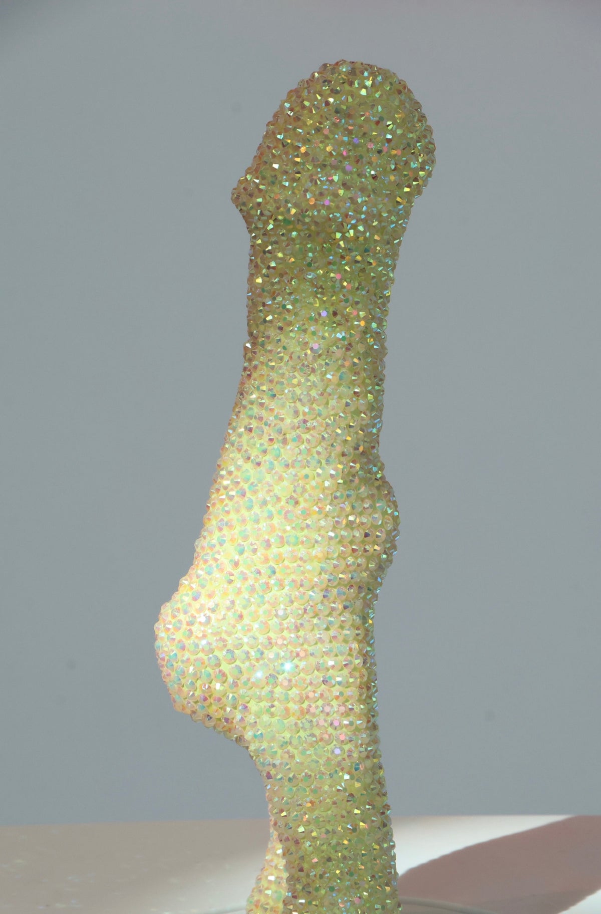 ‘SIT ON IT AND SWIVEL’ 2025 Large Crystal Rhinestone Embellished Sculpture Phallic Phallus Fine Art Contemporary LGBT Gay Art By Max Hammond Studio
