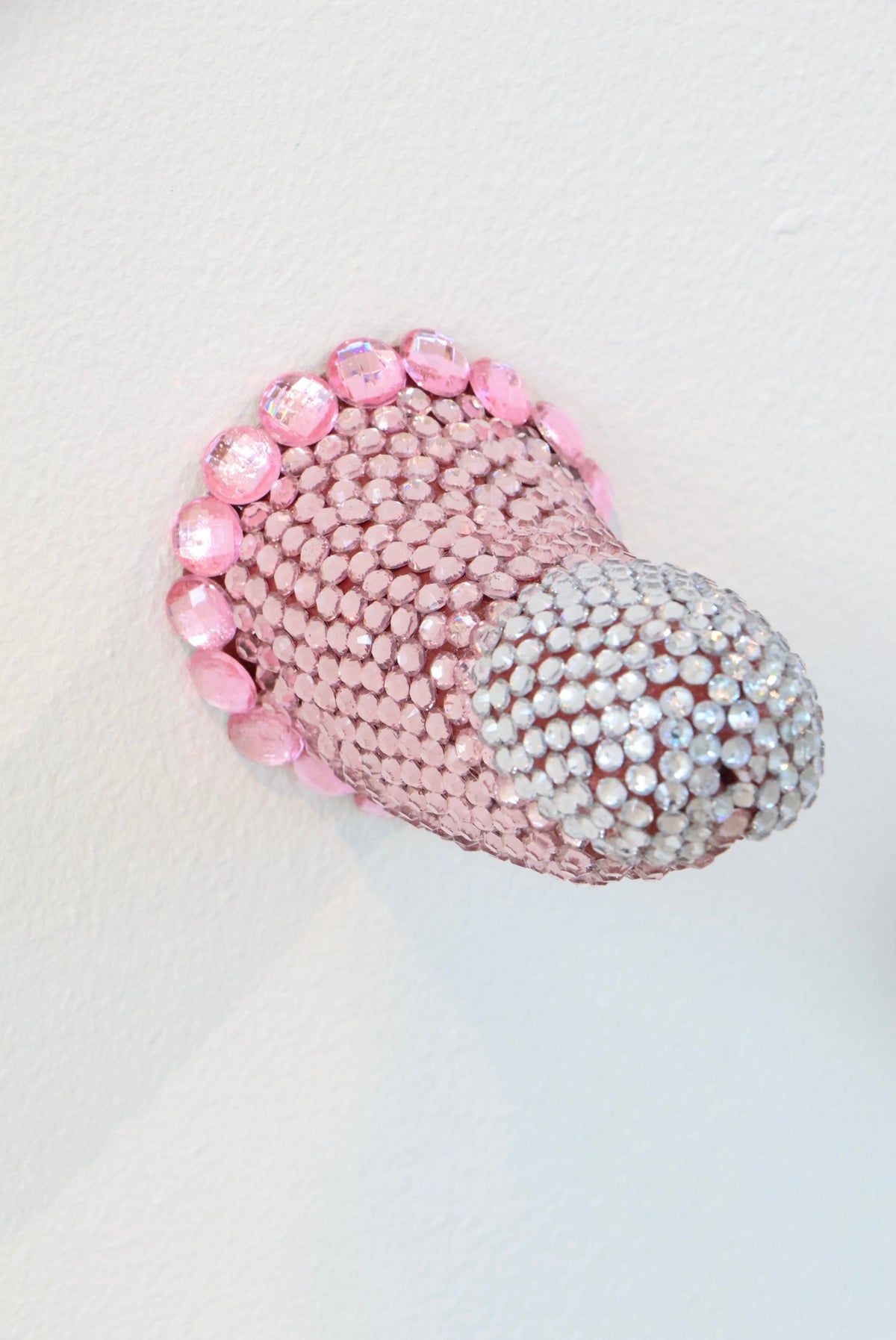 Pink Phallus Phallic Erotic Fine Art Glass Embellished Sculpture Gay Art LGBT Queer Collectible By Max Hammond Studio