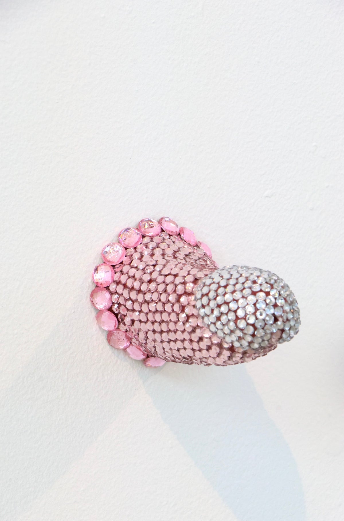 Pink Phallus Phallic Erotic Fine Art Glass Embellished Sculpture Gay Art LGBT Queer Collectible By Max Hammond Studio