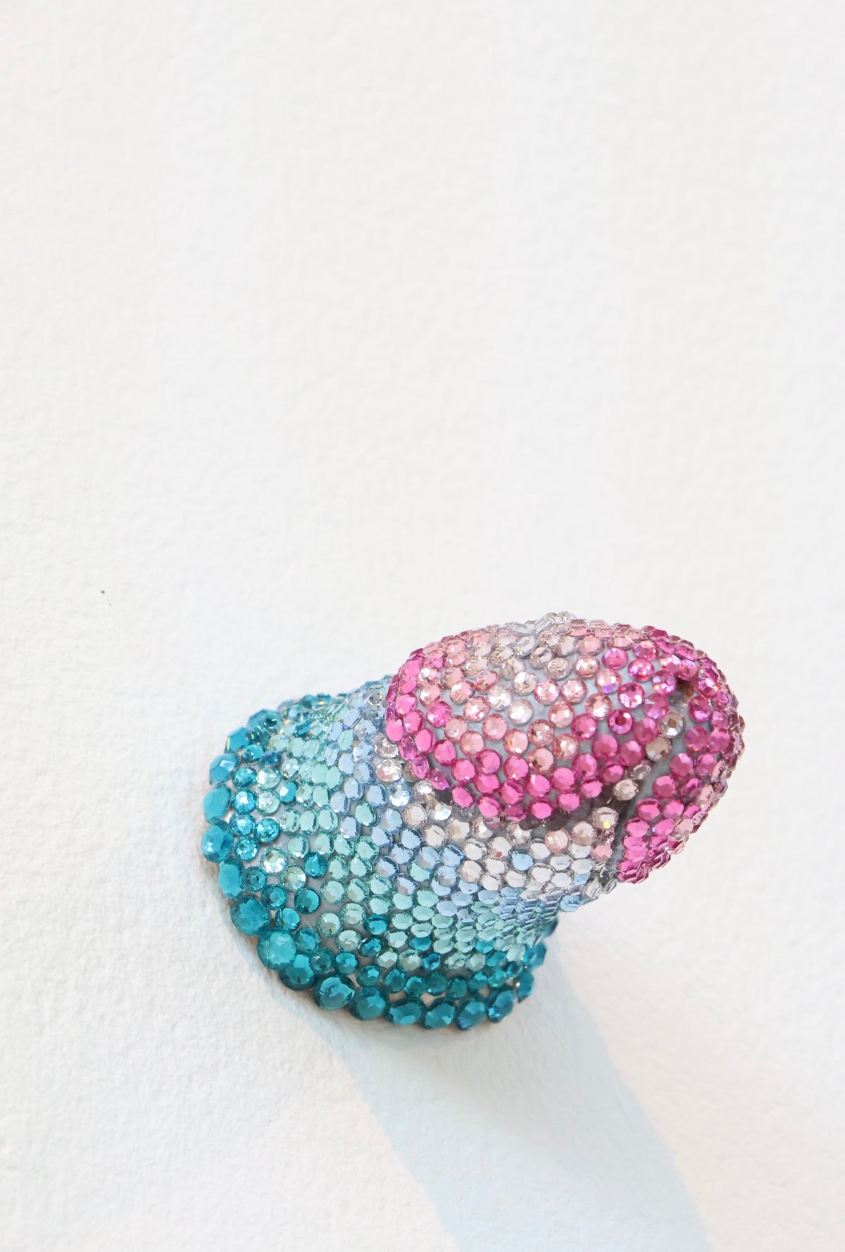 Contemporary Penis Nude Glass Clay Erotic Phallus Phallic Erotic Rhinestone Sculpture LGBT Queer Art By Max Hammond Studio