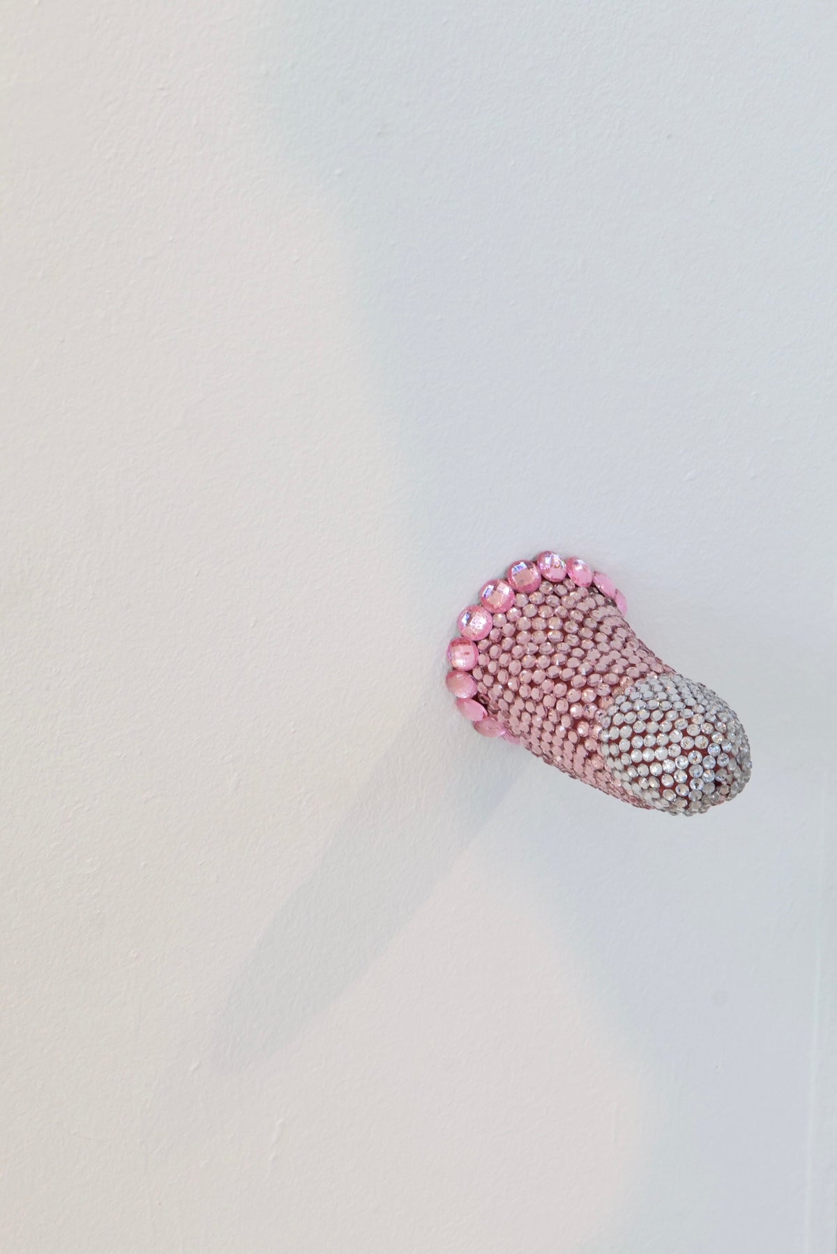 Pink Phallus Phallic Erotic Fine Art Glass Embellished Sculpture Gay Art LGBT Queer Collectible By Max Hammond Studio