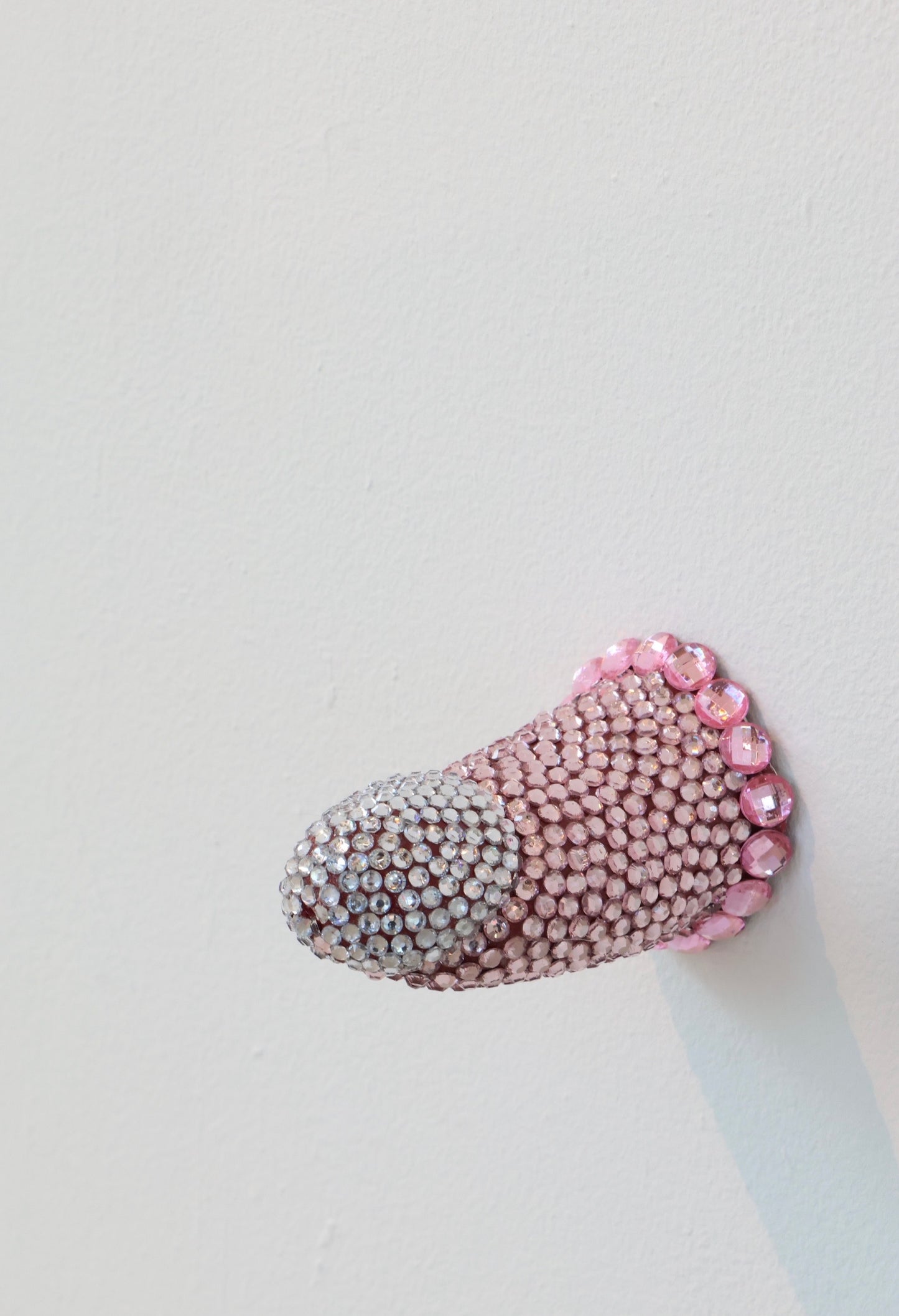 Pink Phallus Phallic Erotic Fine Art Glass Embellished Sculpture Gay Art LGBT Queer Collectible By Max Hammond Studio