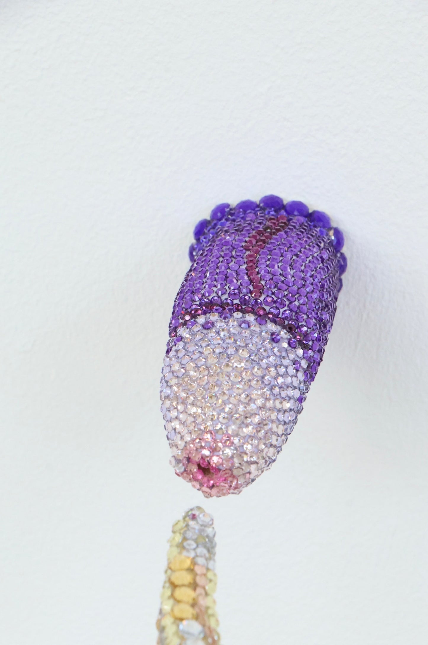 ‘Drink My Piss’ Contemporary Penis Nude Glass Clay Erotic Phallus Phallic Erotic Rhinestone Sculpture LGBT Fine Art Queer Gay Art By Max Hammond Studio