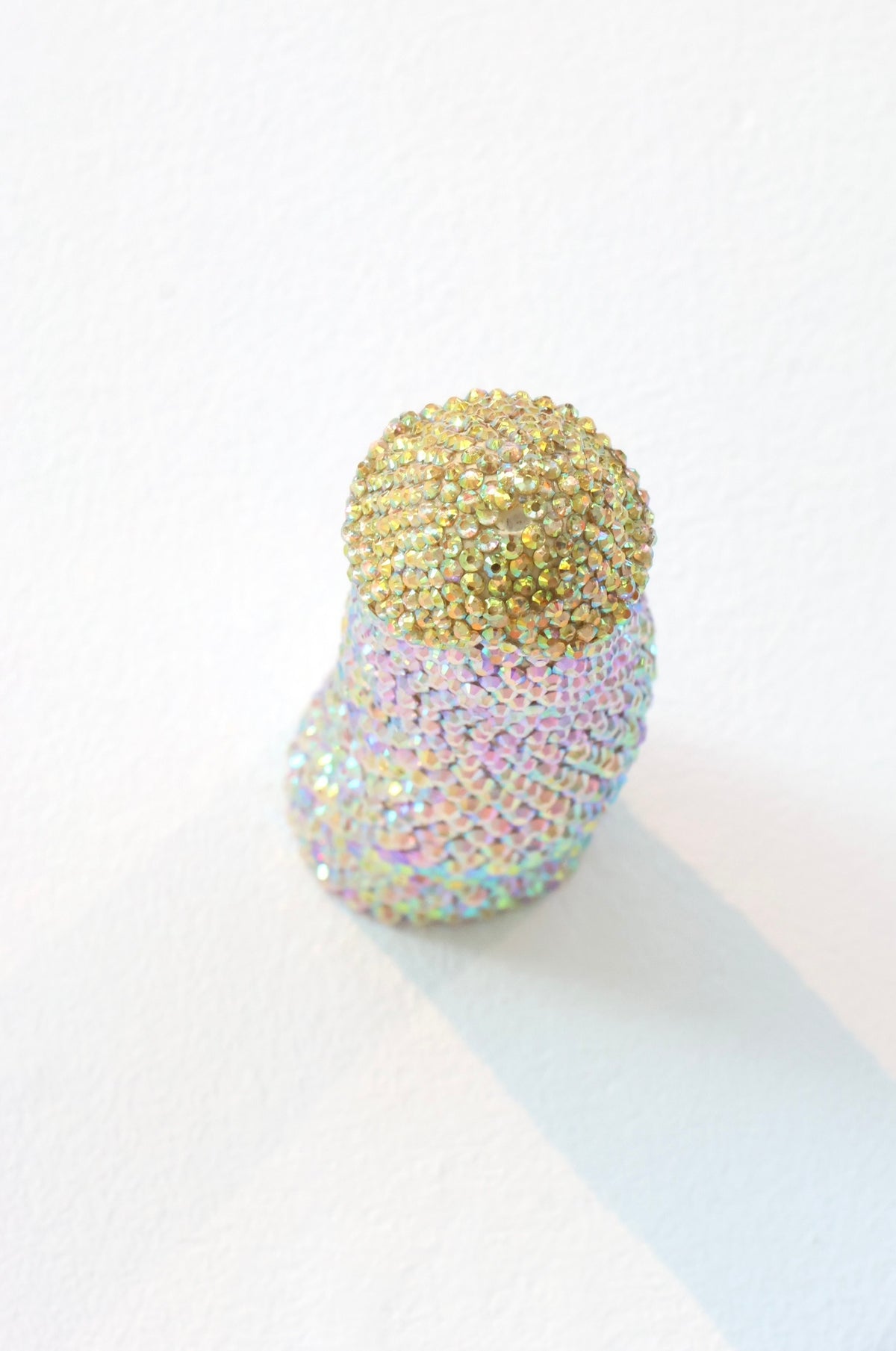 Large Contemporary Penis Nude Glass Clay Erotic Phallus Phallic Erotic Rhinestone Sculpture LGBT Queer Art By Max Hammond Studio
