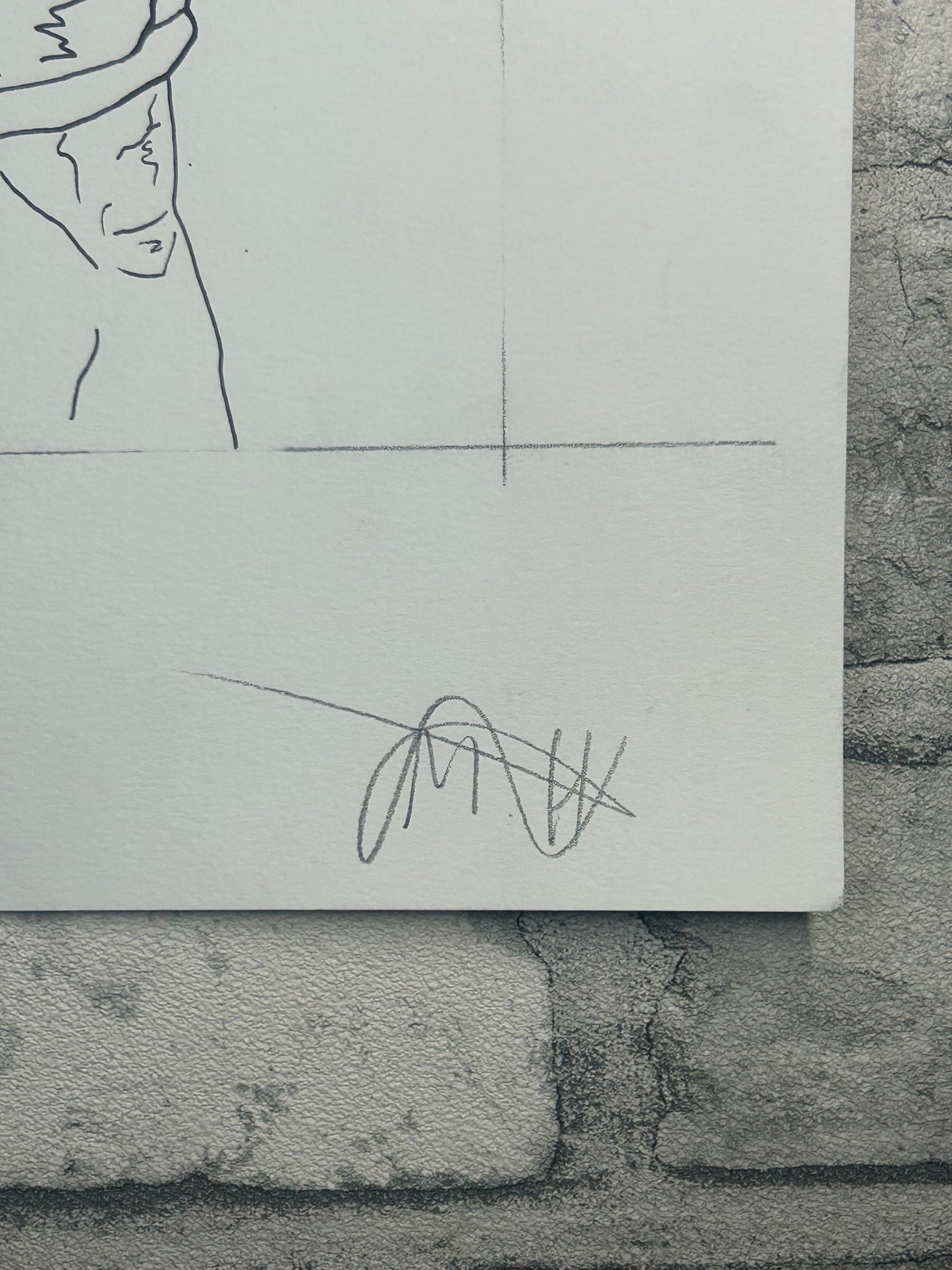 ‘Guy Off Of X’ (2026) Unique Original Gay Art | Fine Liner Queer Erotic Drawing | Male Nude Phallus Phallic Fine Liner Gay Artwork One of a kind 1/1 By Artist Max Hammond