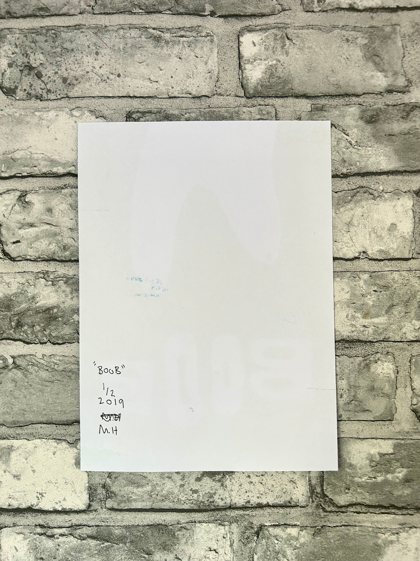 Max Hammond “Boob” 2019, print, confessional, art, nude, Tracey emin, gay, figure, home, decor, gift, black collection
