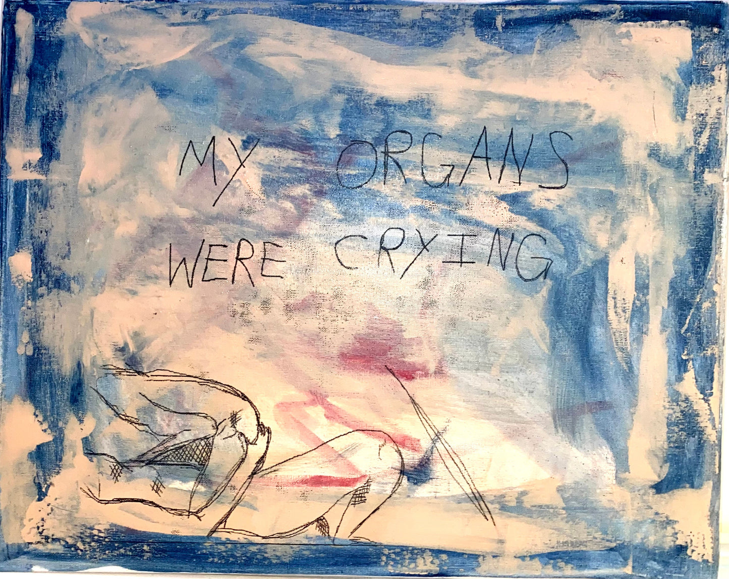 Max Hammond Original Painting and Monoprint Confessional, contemporary, Tracey Emin, Louise Bourgeois