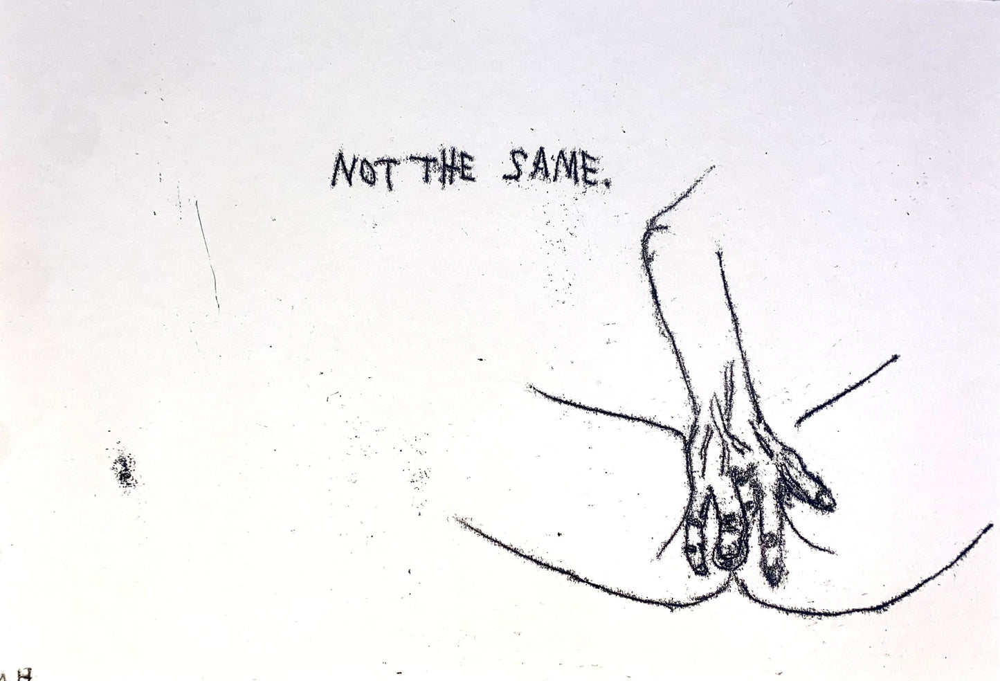 Max Hammond Original Monoprint Confessional Nude Piece, Tracey Emin, Louise Bourgeois